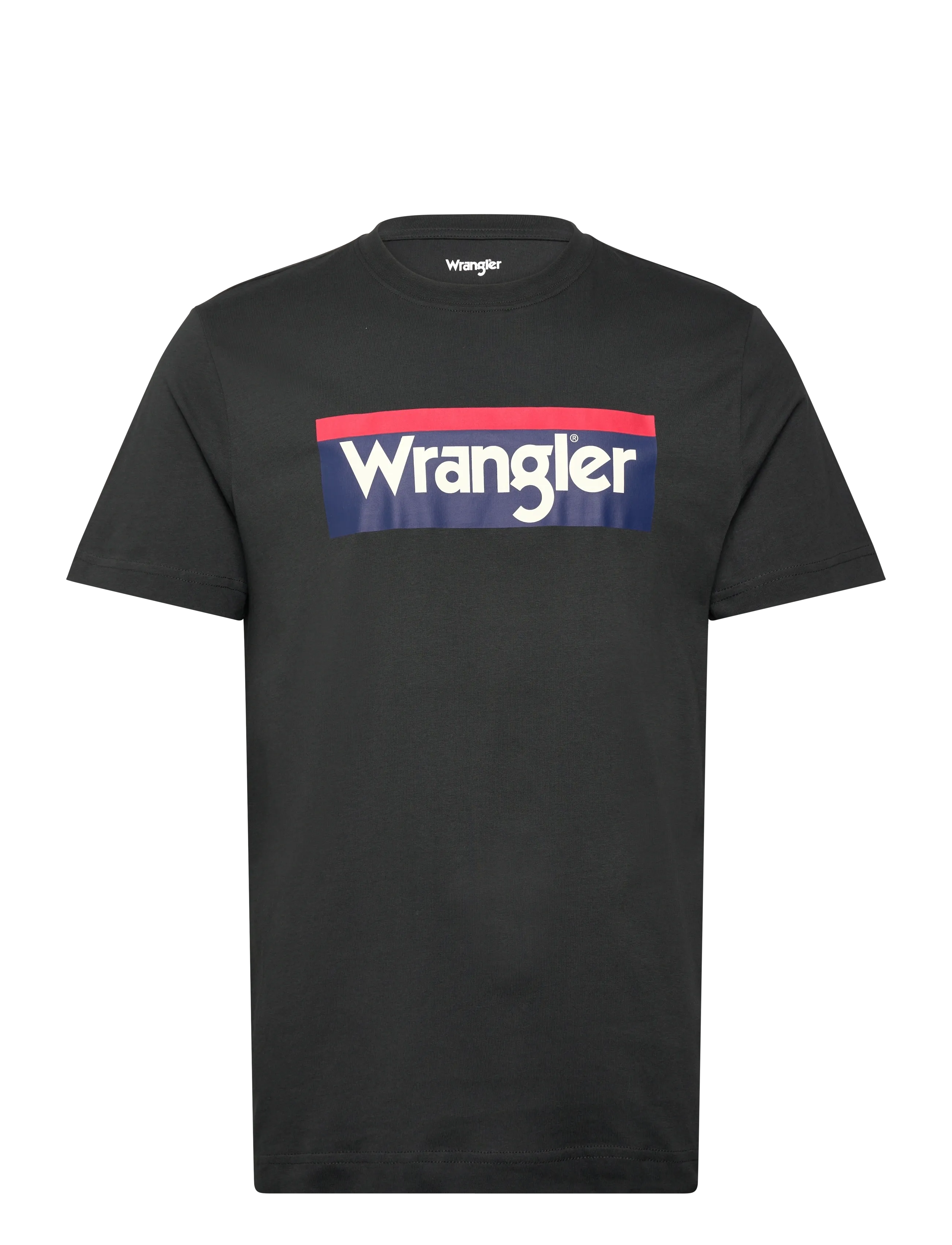 Wrangler - 3CLR LOGO TEE - madalaimad hinnad - faded black - 0
