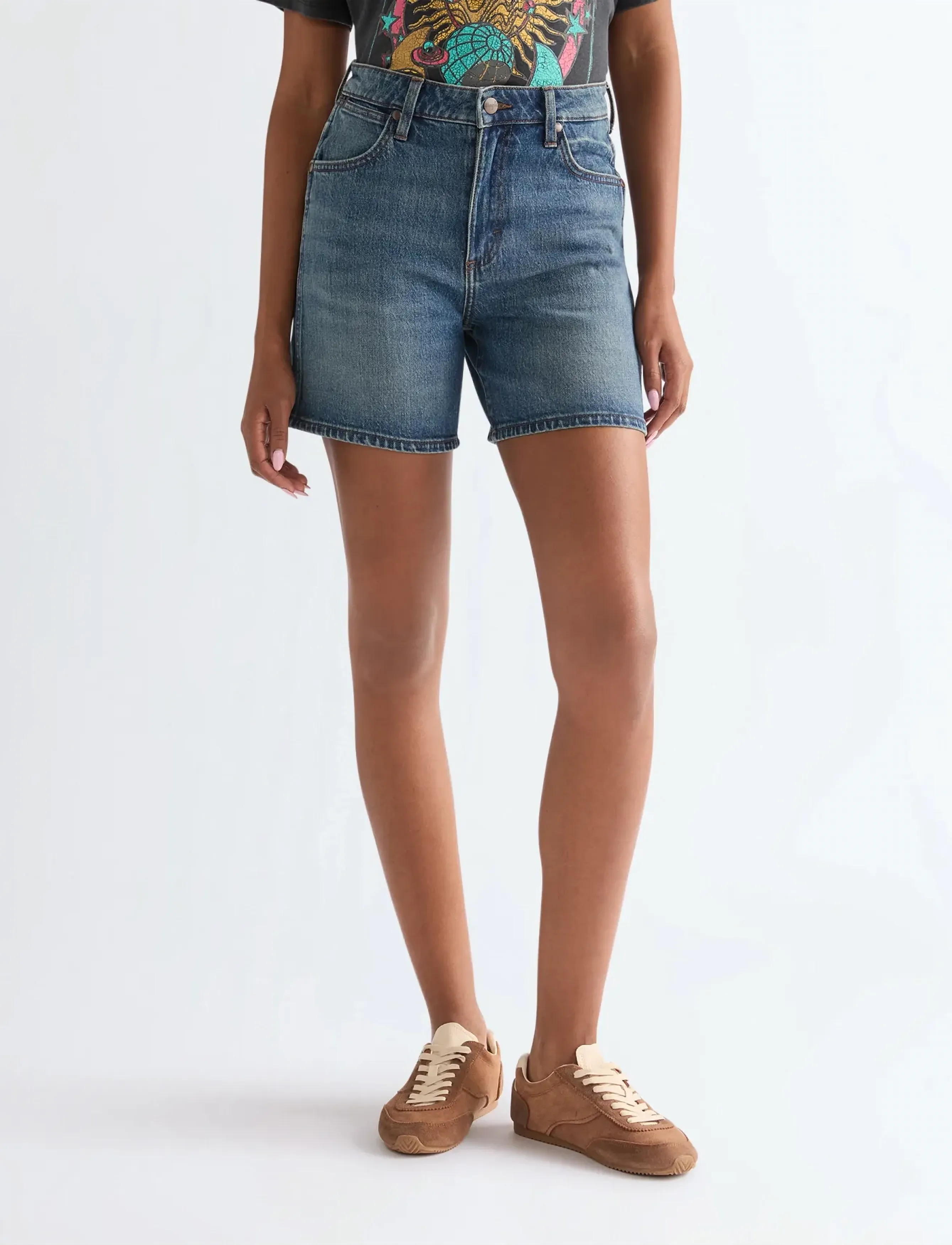 Wrangler COWBOY SHORT 5 INCH - Wrangler - SUMMER HAZE / blue