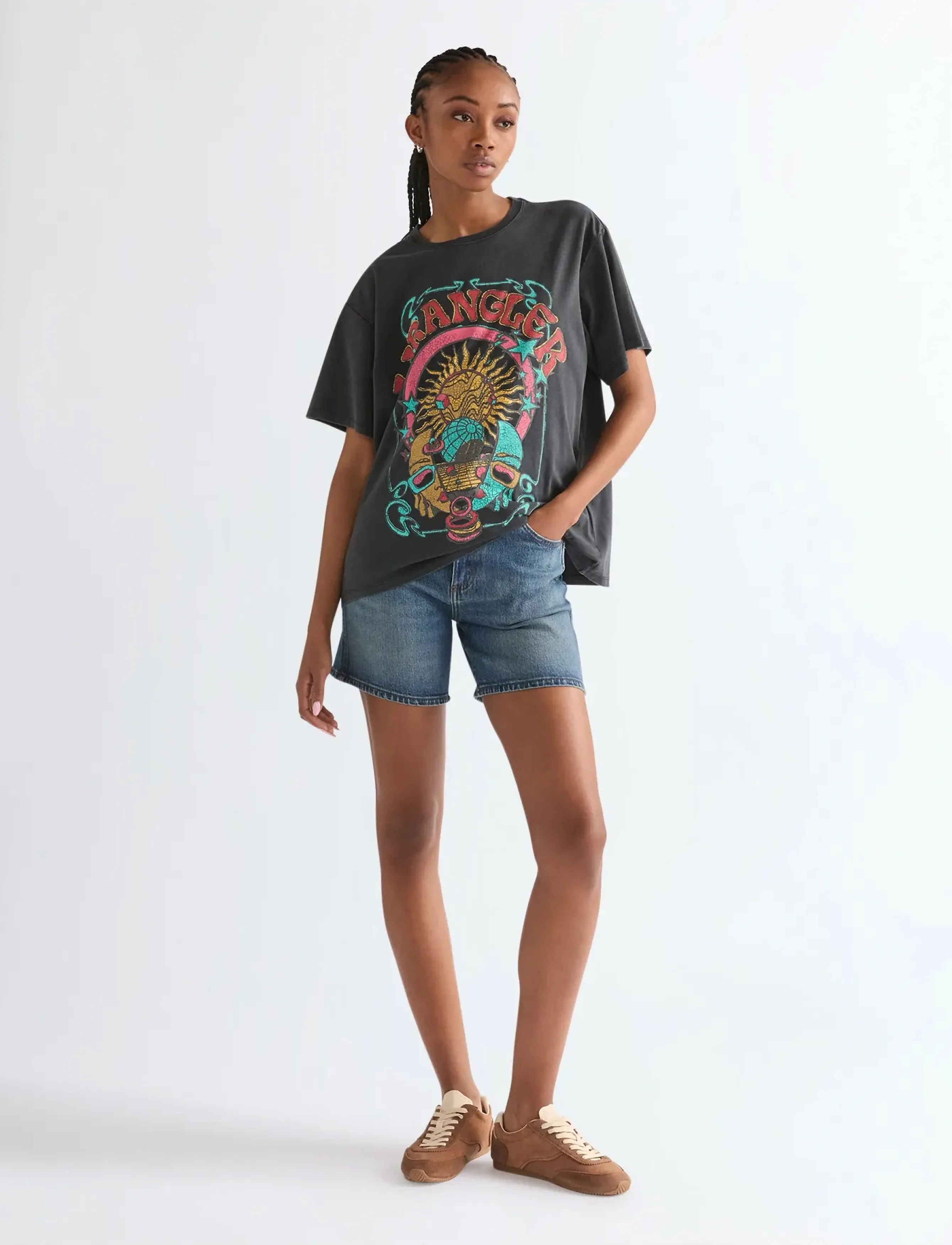 Wrangler - COWBOY SHORT 5 INCH - naised - summer haze - 4