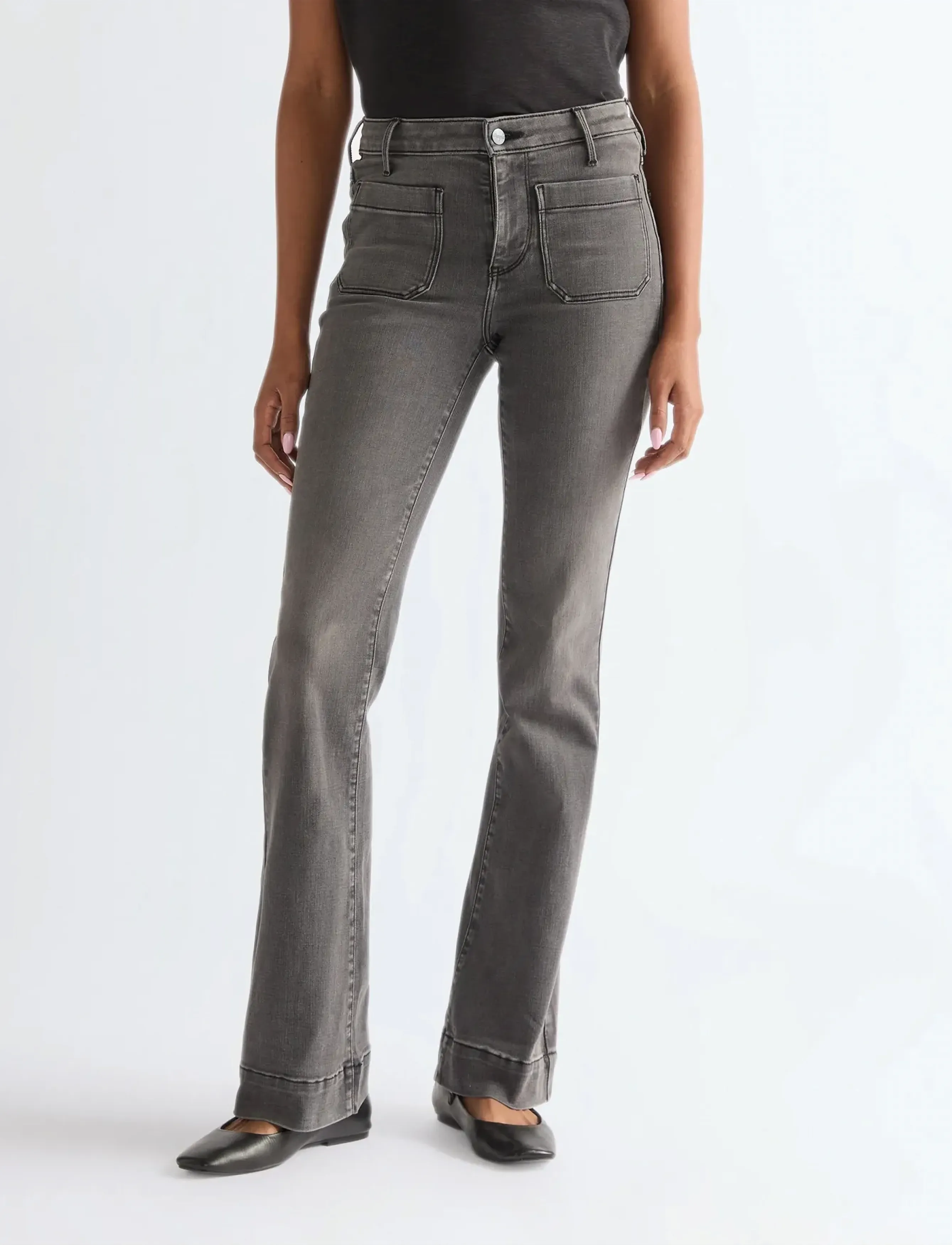 Wrangler FLARE - Nyheter - FROSTED FRONTS / grey