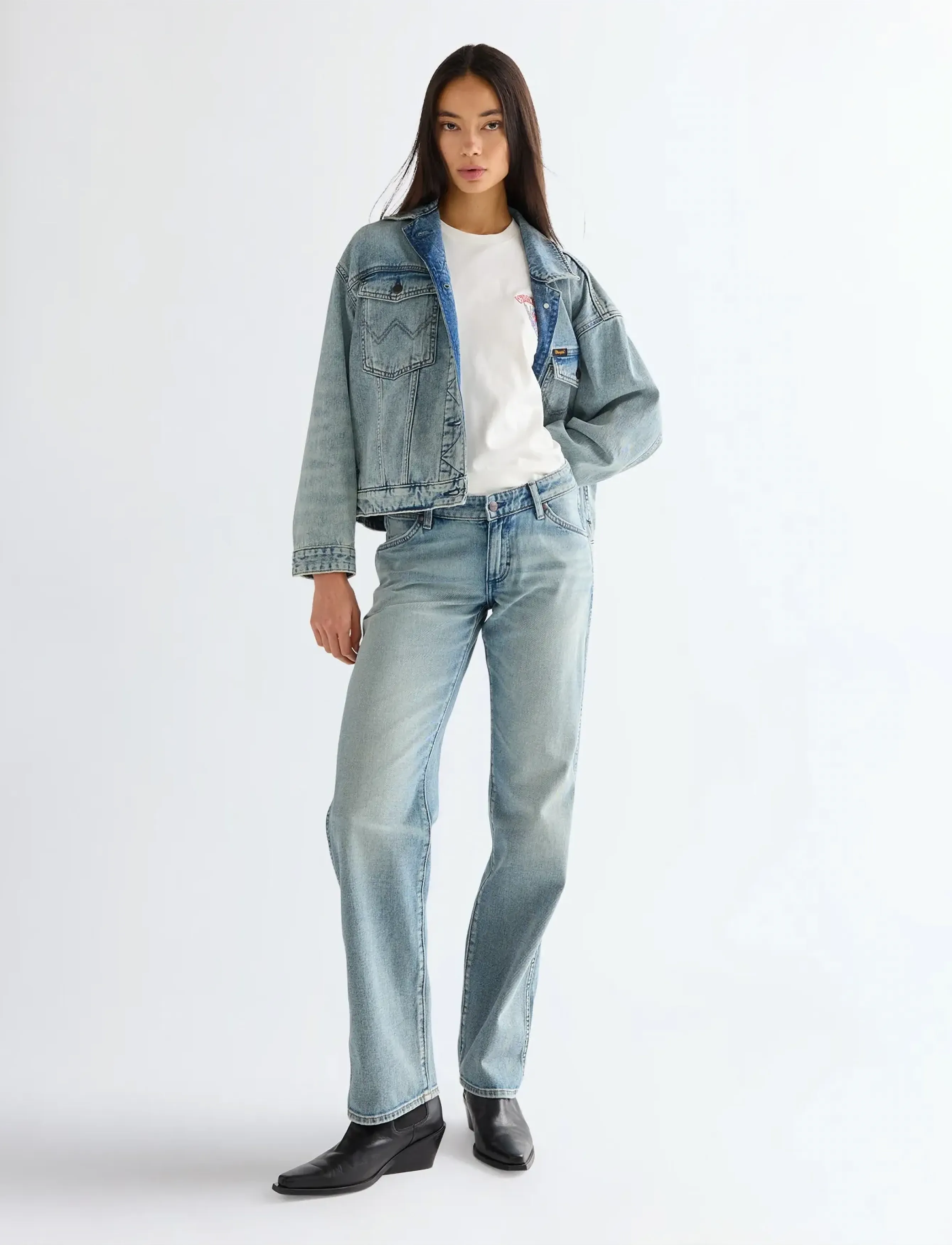 Wrangler - LOW RISE COWBOY JEAN - brede jeans - hippie haze - 3