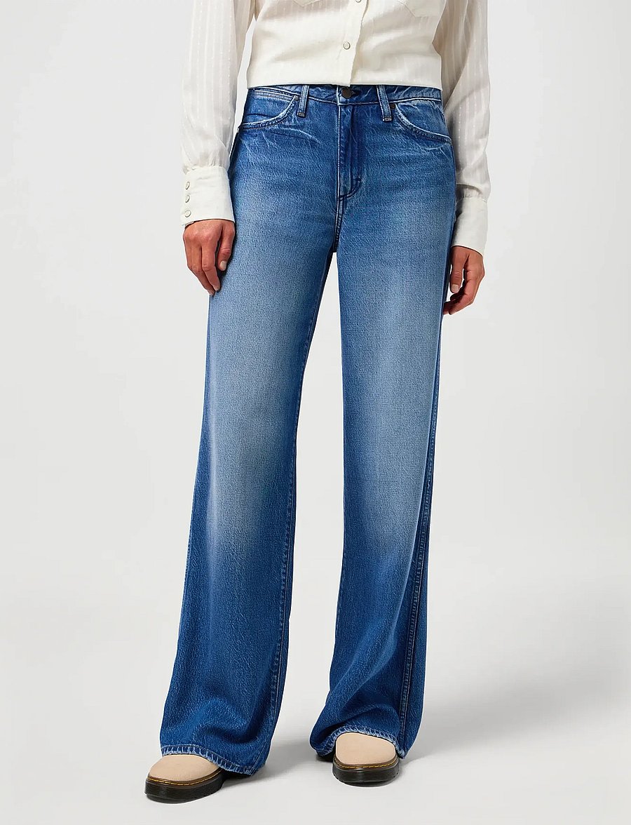 Wrangler - WORLD WIDE - szerokie dżinsy - promises kept - 0