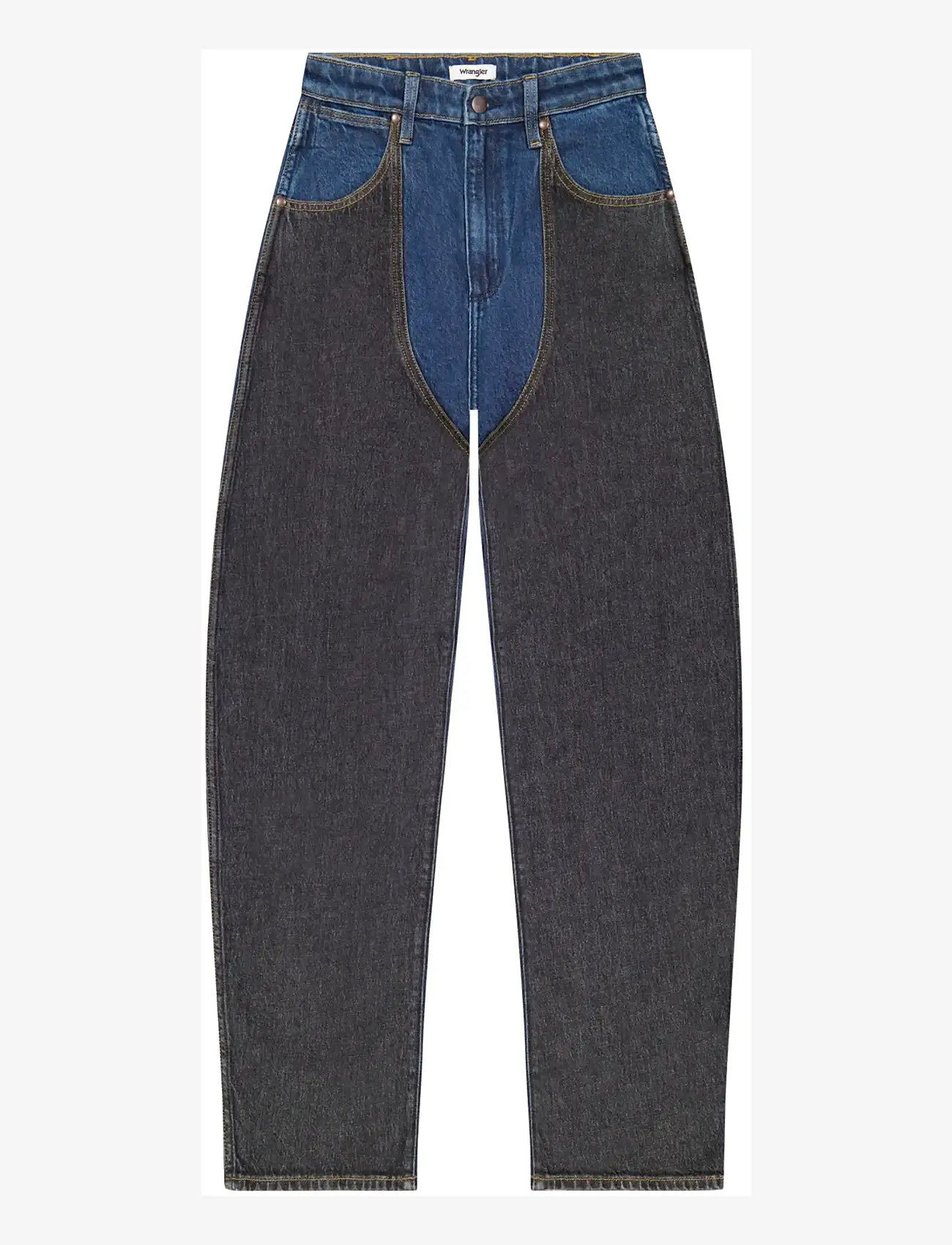 Wrangler - PATCHED CHAP JEANS - brede jeans - shadow stitch - 1