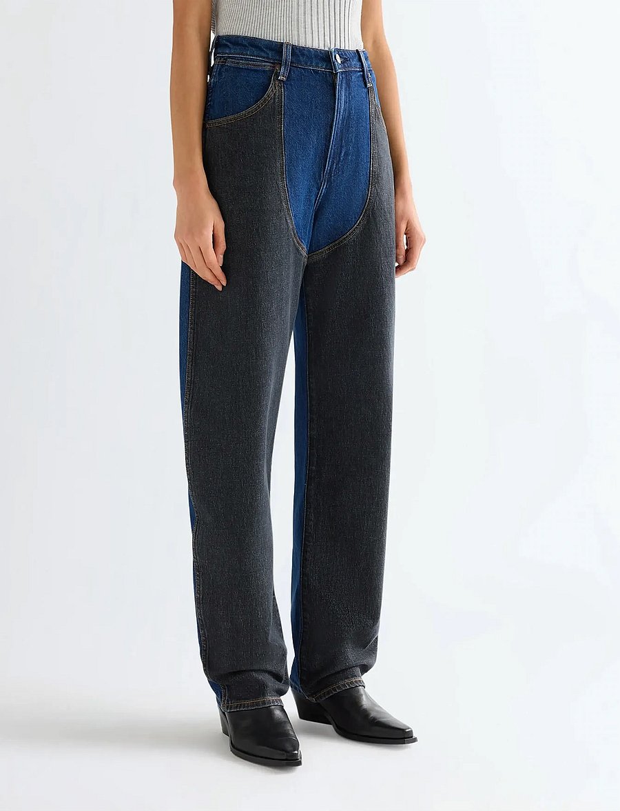Wrangler - PATCHED CHAP JEANS - brede jeans - shadow stitch - 0