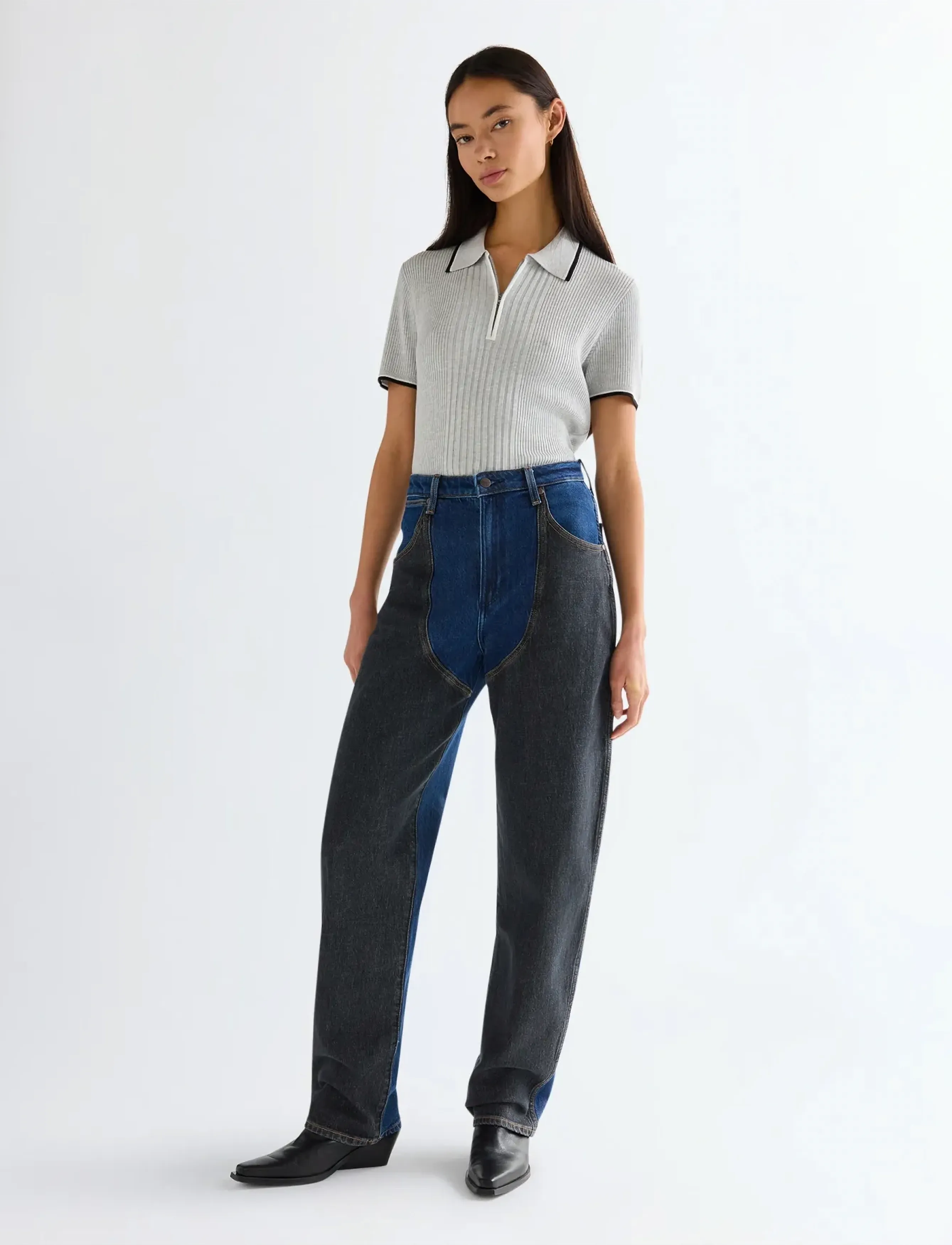 Wrangler - PATCHED CHAP JEANS - brede jeans - shadow stitch - 4