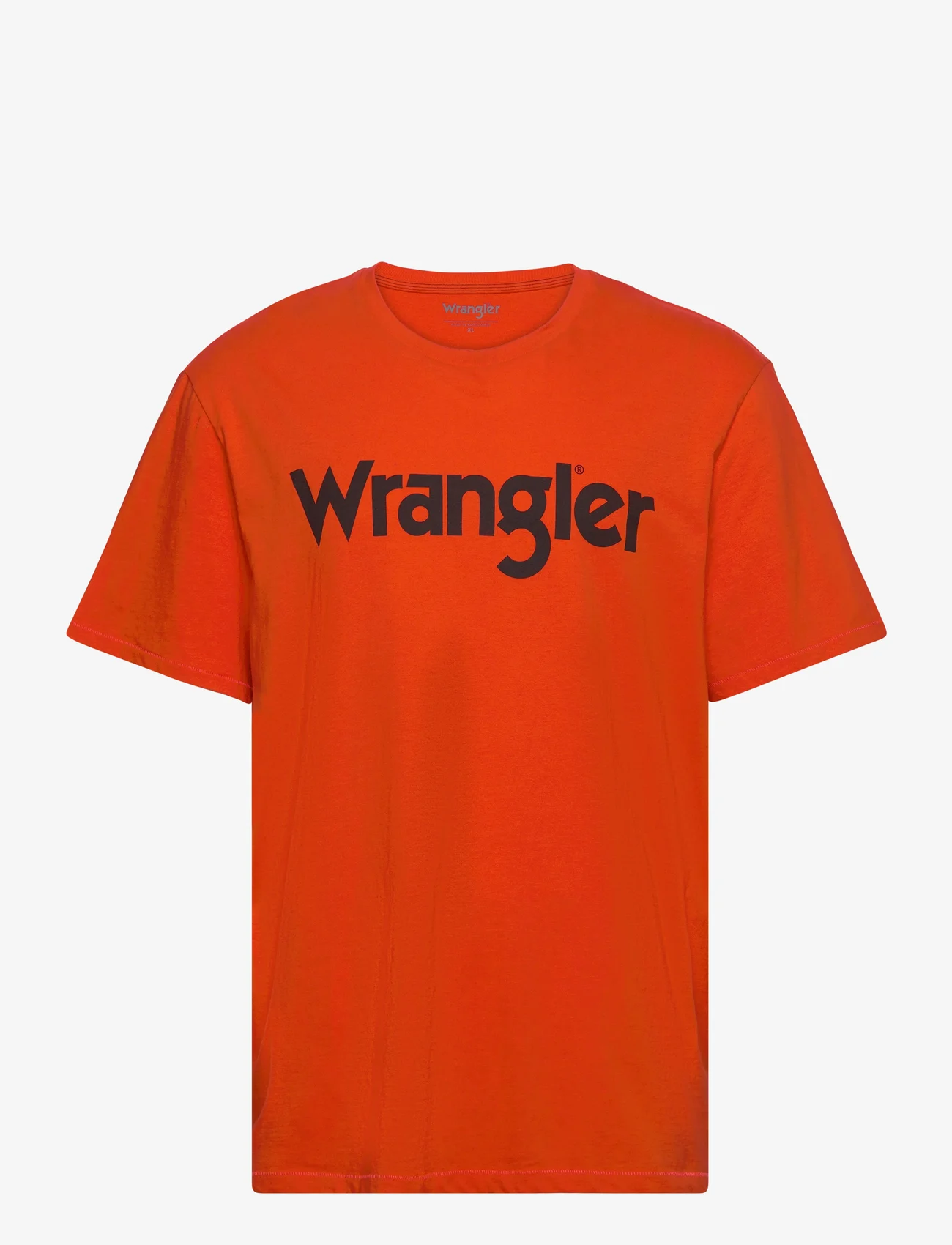 Wrangler - LOGO TEE - mažiausios kainos - orange.com - 0
