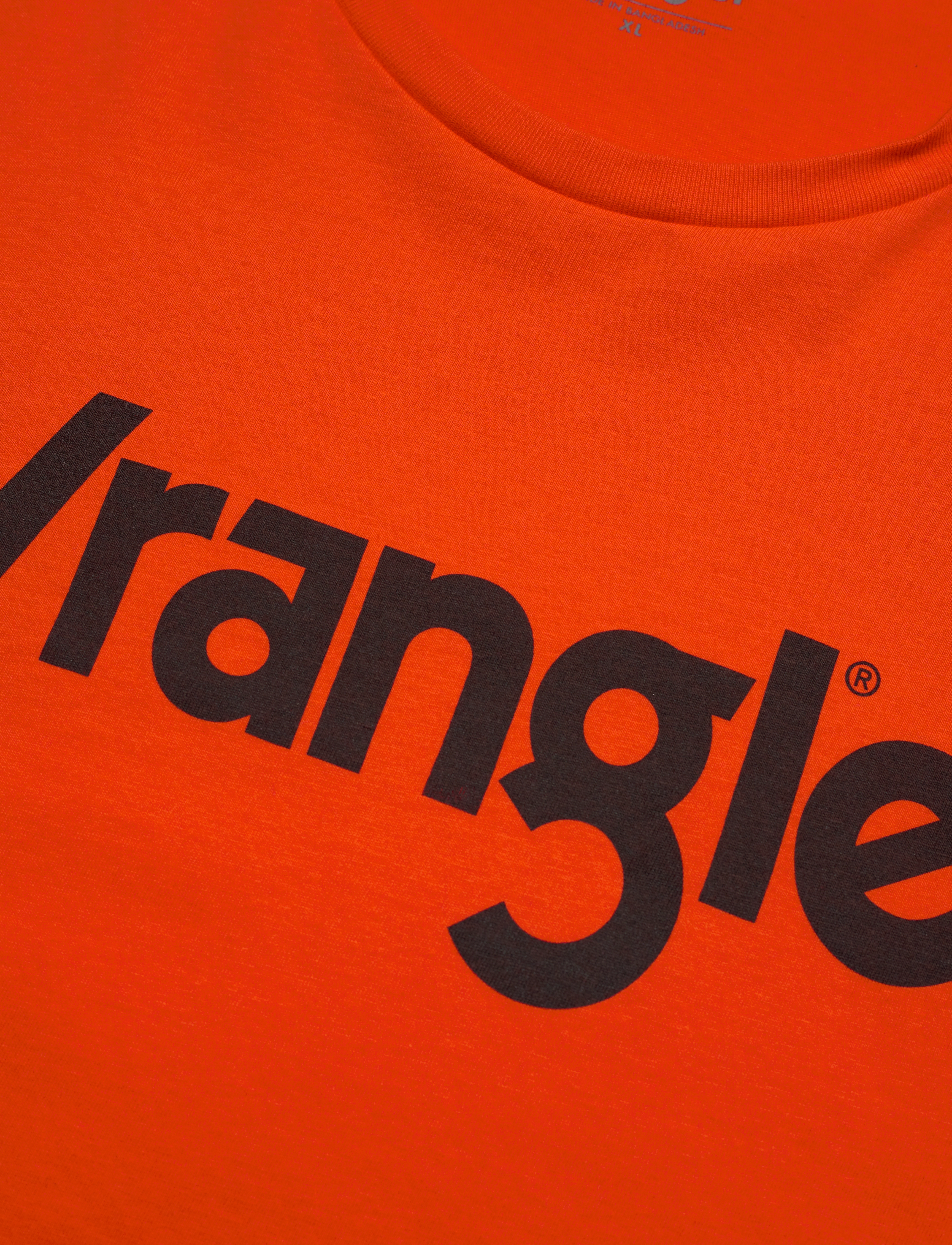 Wrangler - LOGO TEE - orange.com - 2