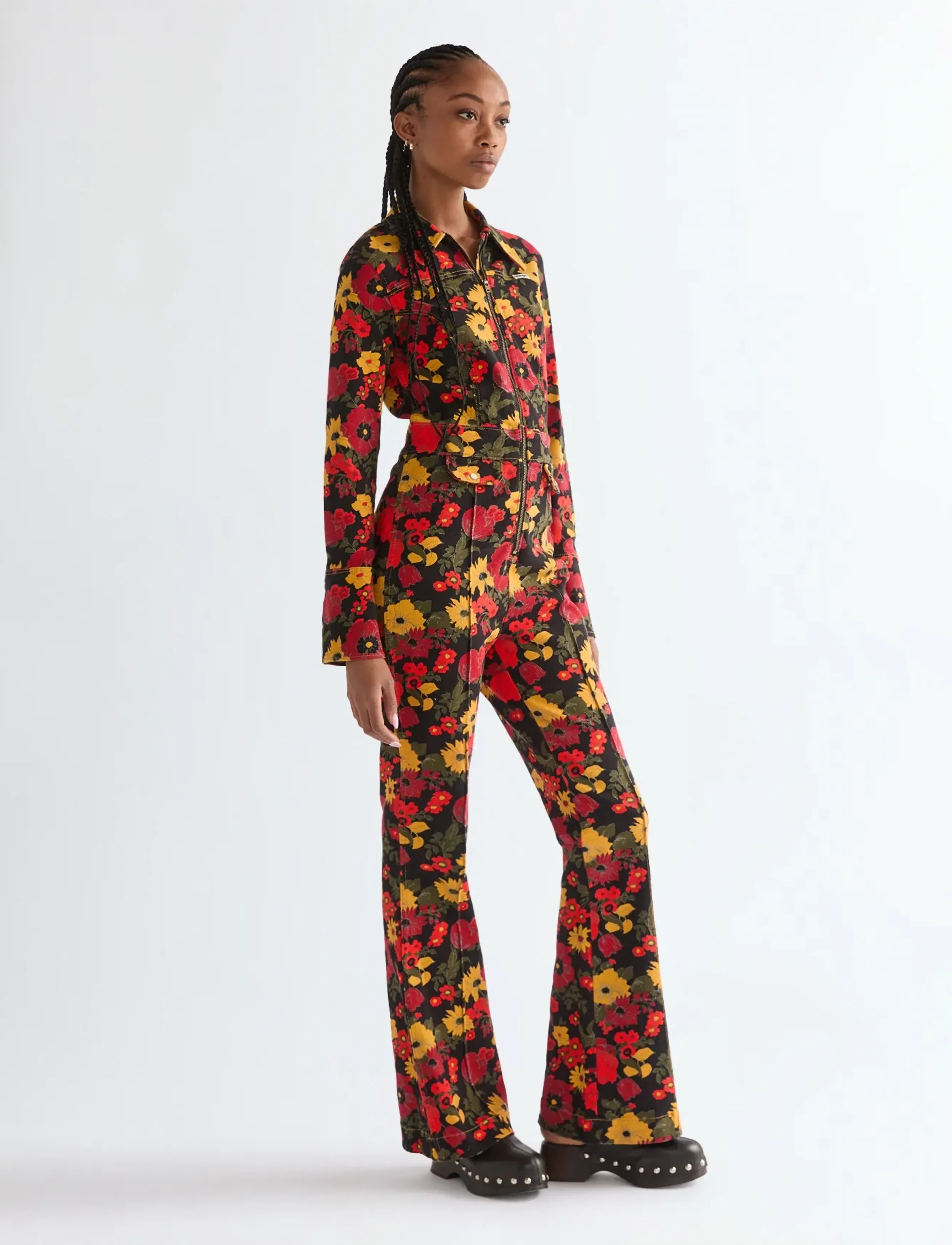 Wrangler - RETRO CATSUIT - buksedragter - antique bloom - 2