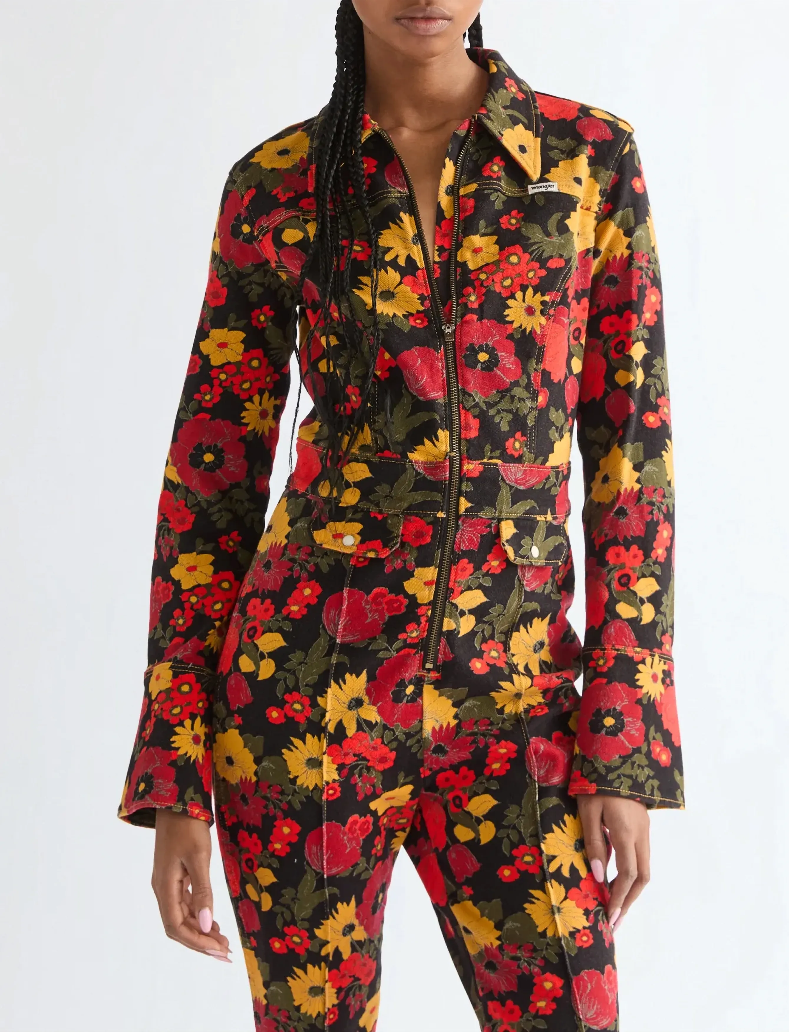 Wrangler - RETRO CATSUIT - buksedragter - antique bloom - 4