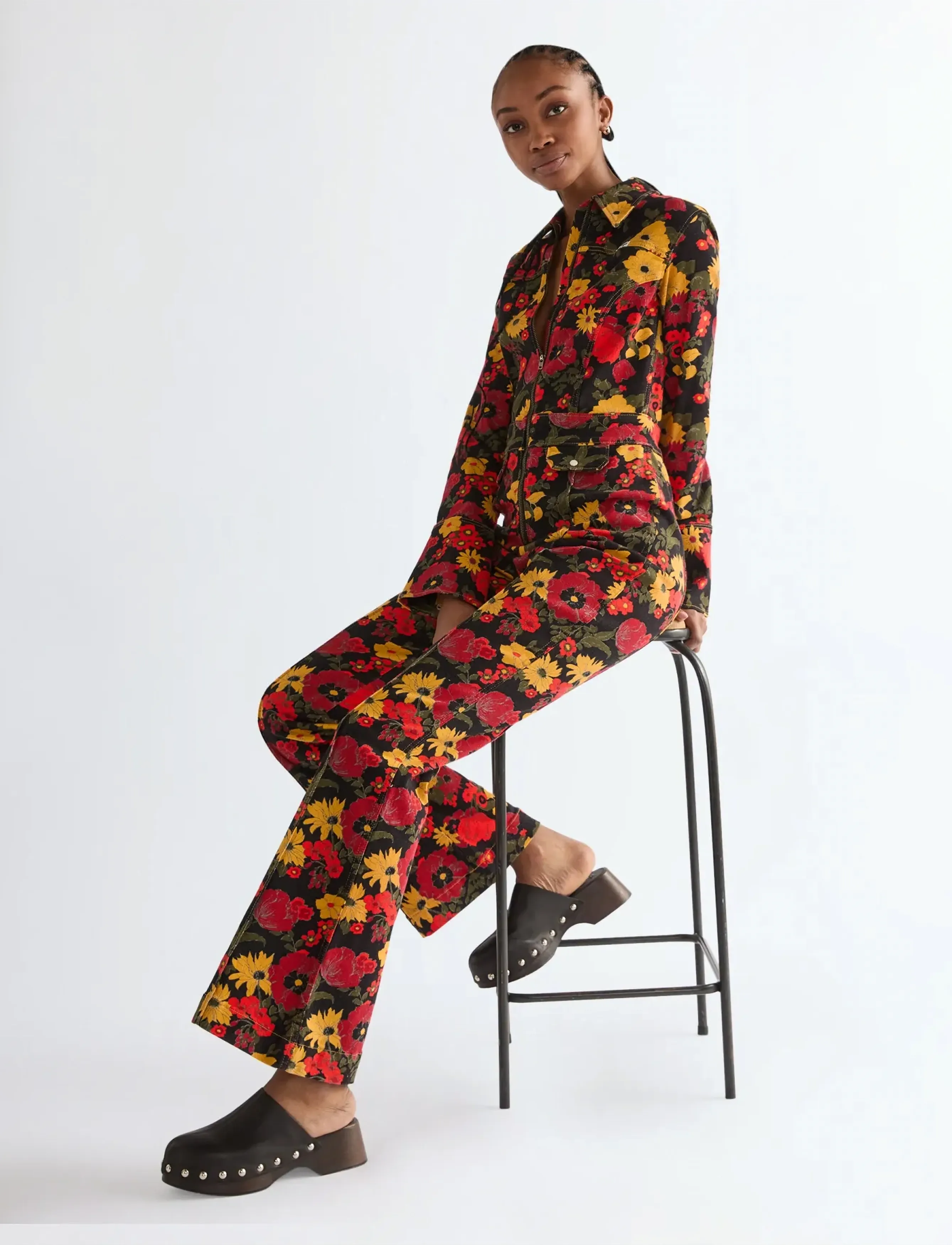 Wrangler - RETRO CATSUIT - buksedragter - antique bloom - 5