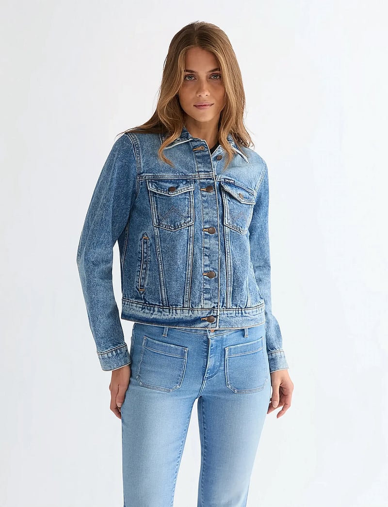 Wrangler - WESTERN JACKET - jeansjackor - blue bird - 0