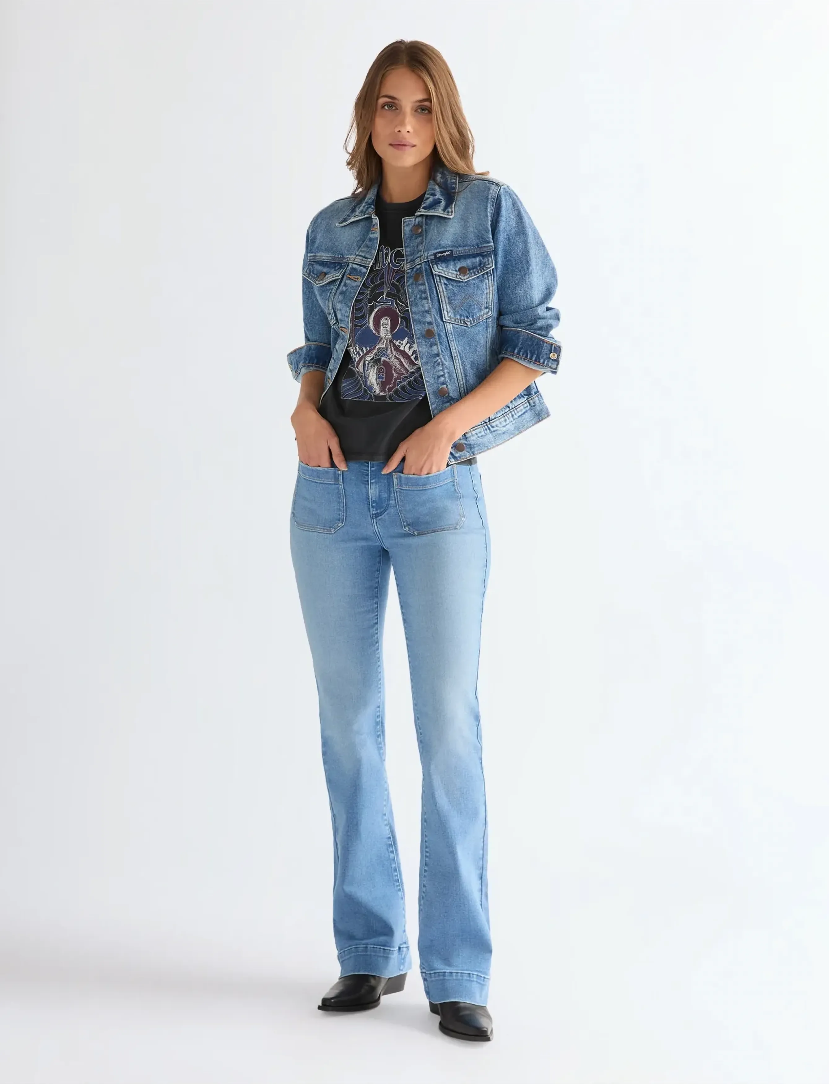 Wrangler - WESTERN JACKET - vorjakkar - blue bird - 3