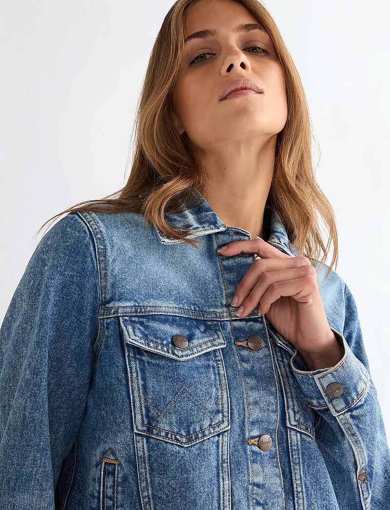 Wrangler - WESTERN JACKET - jeansjackor - blue bird - 4