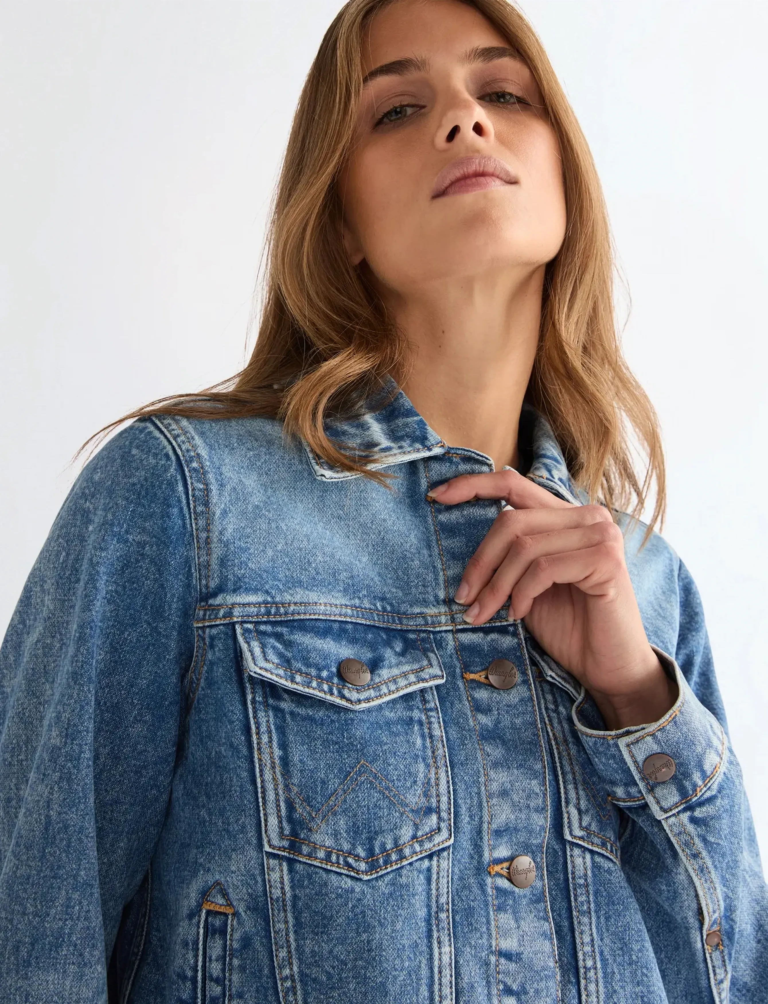 Wrangler - WESTERN JACKET - vorjakkar - blue bird - 4