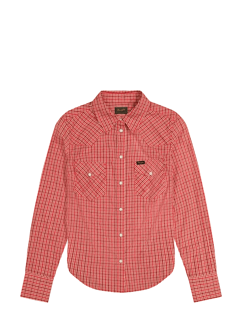 Wrangler - WESTERN SHIRT - langärmlige hemden - flame scarlet - 1