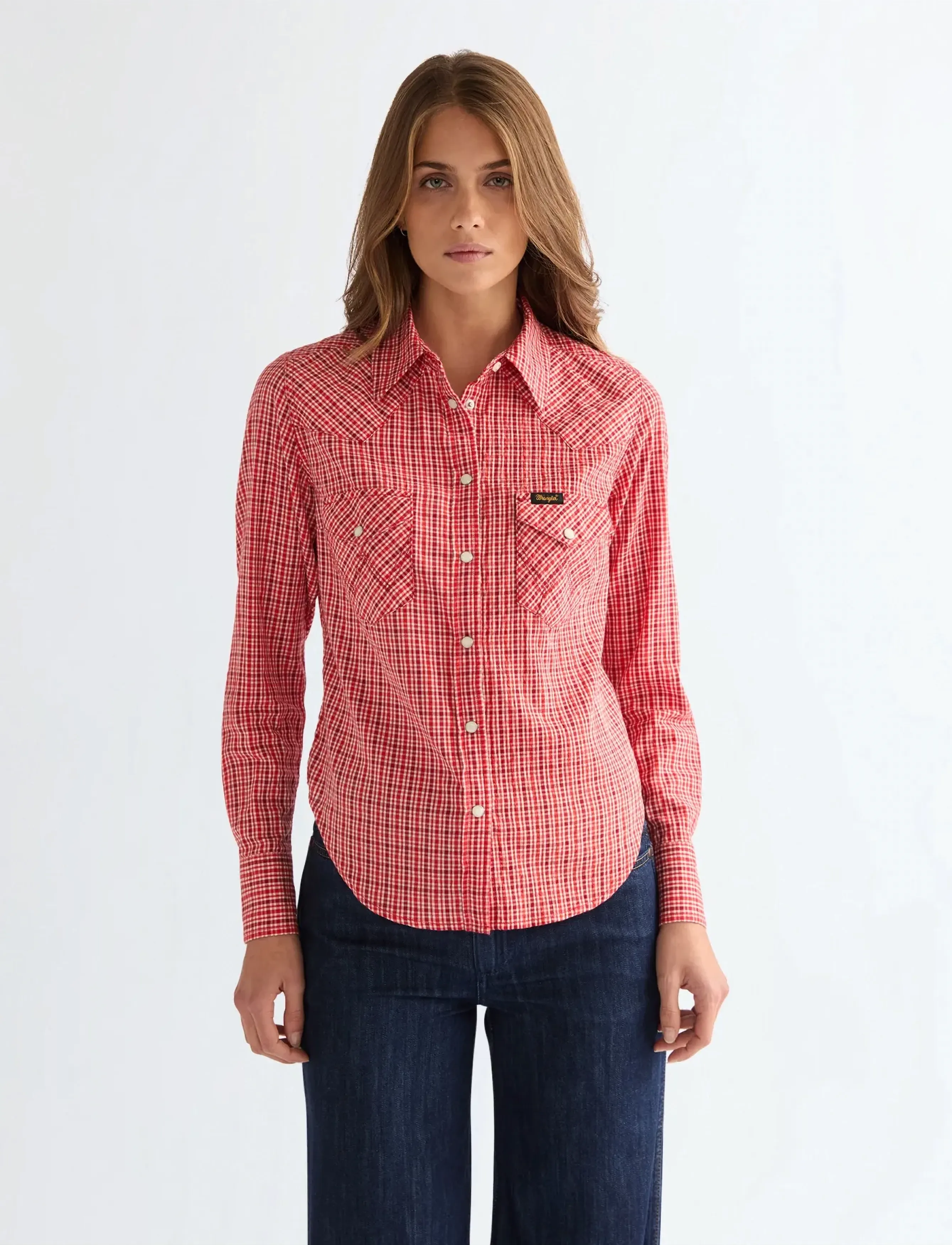 Wrangler WESTERN SHIRT - Blusen & Hemden - FLAME SCARLET / red