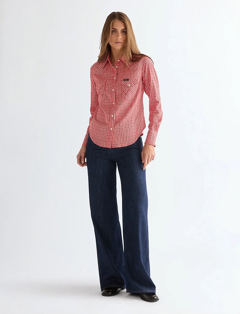 Wrangler - WESTERN SHIRT - langärmlige hemden - flame scarlet - 4