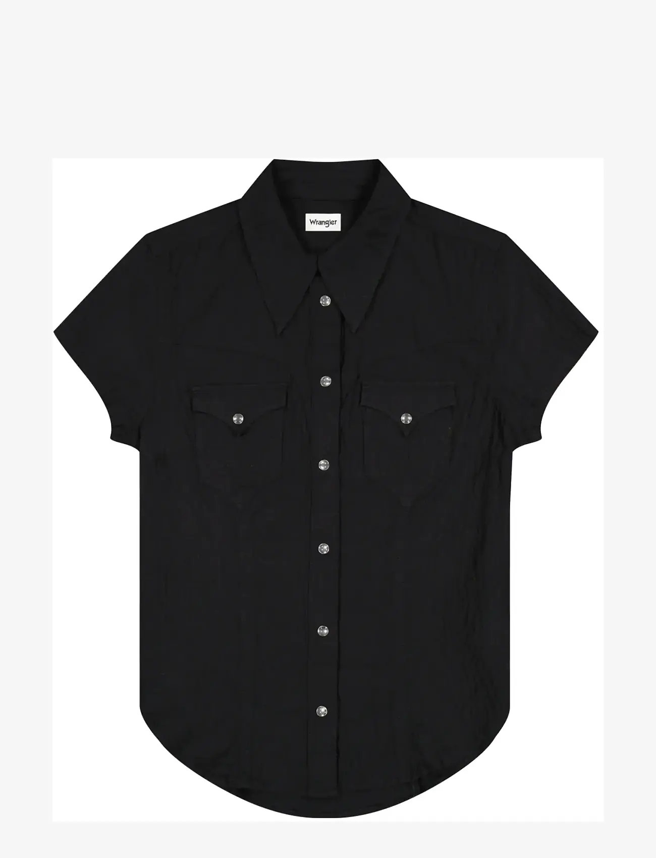 Wrangler - SS STYLIZED WESTERN - lühikeste varrukatega särgid - black - 1