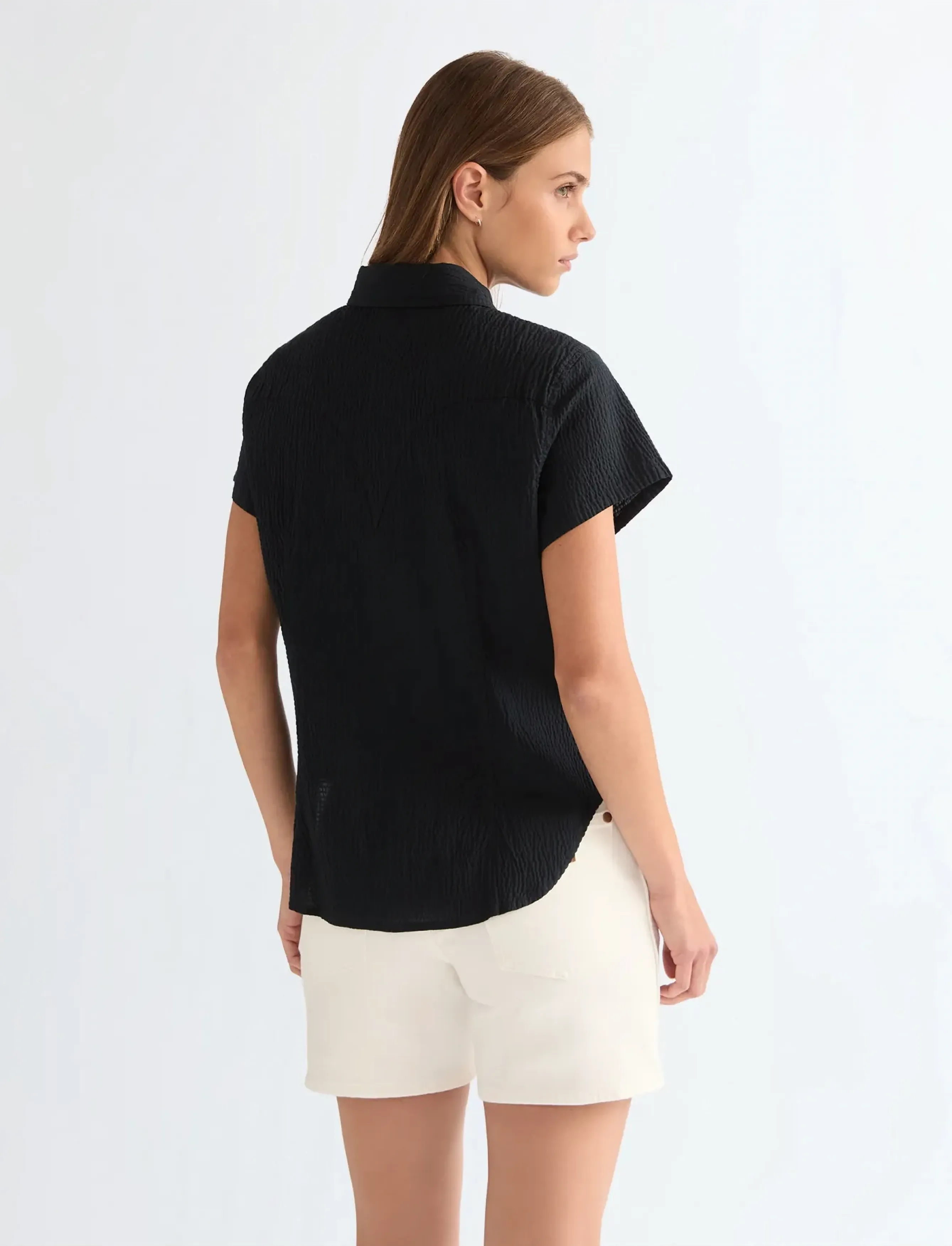 Wrangler - SS STYLIZED WESTERN - kortærmede skjorter - black - 3