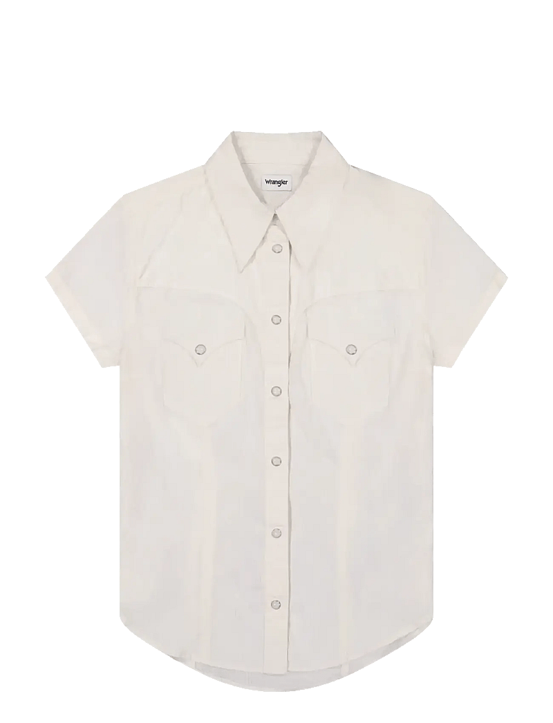 Wrangler - SS STYLIZED WESTERN - kortærmede skjorter - egret - 1