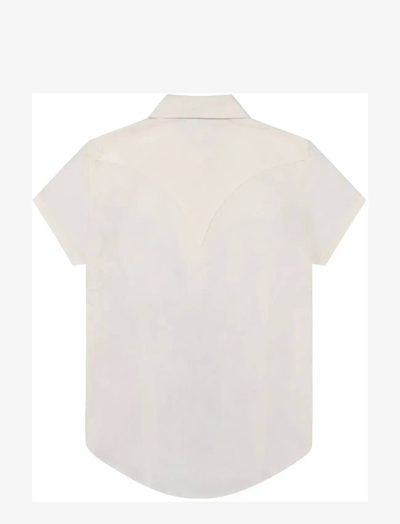 Wrangler - SS STYLIZED WESTERN - kortærmede skjorter - egret - 2