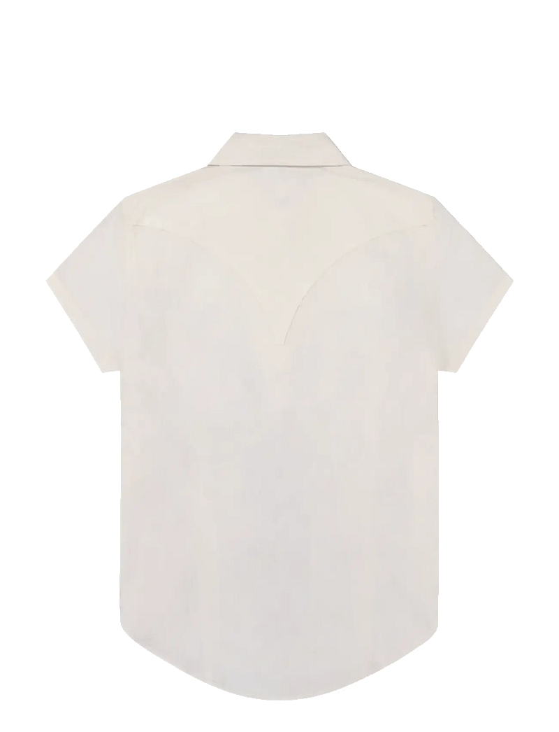 Wrangler - SS STYLIZED WESTERN - kortærmede skjorter - egret - 2