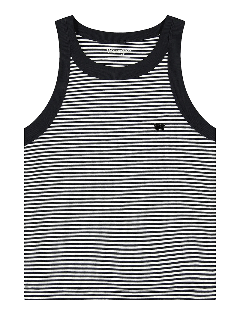 Wrangler - RINGER TANK - crop tops - black - 1