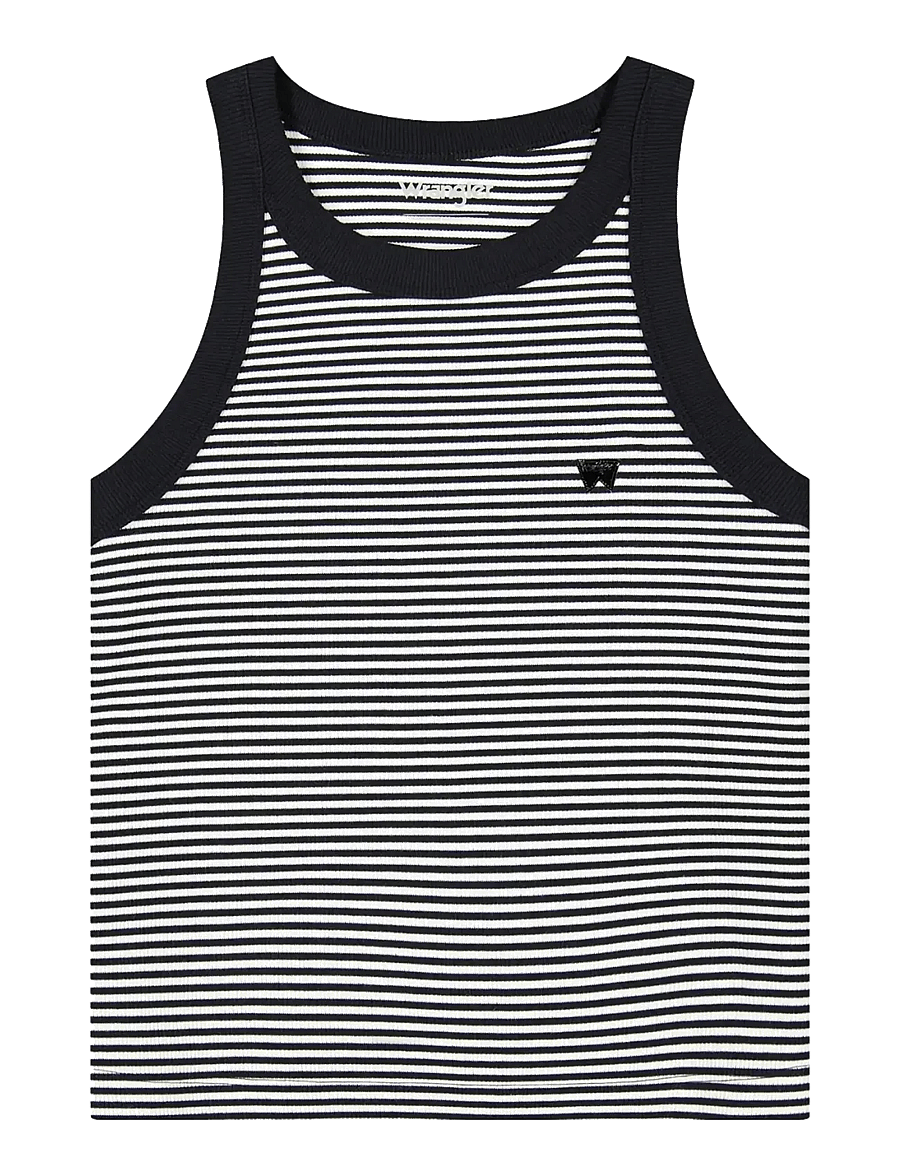 Wrangler - RINGER TANK - crop tops - black - 1