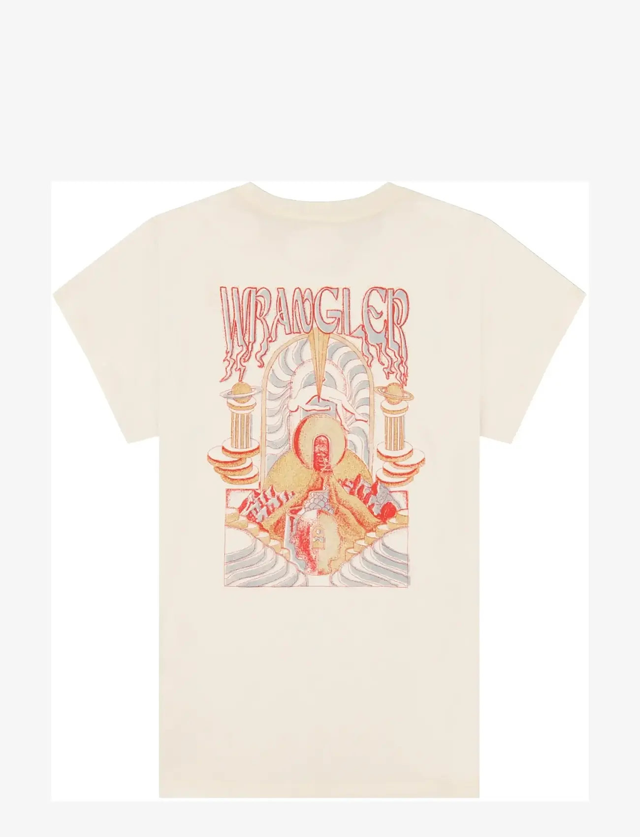 Wrangler - SHRUNKEN BAND TEE - t-shirts - worn white - 2