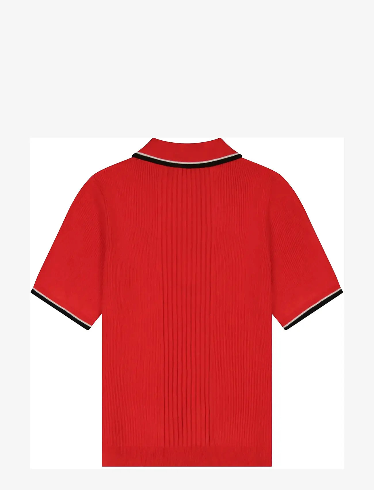 Wrangler - QUARTER ZIP POLO - nabapluusid - flame scarlet - 2