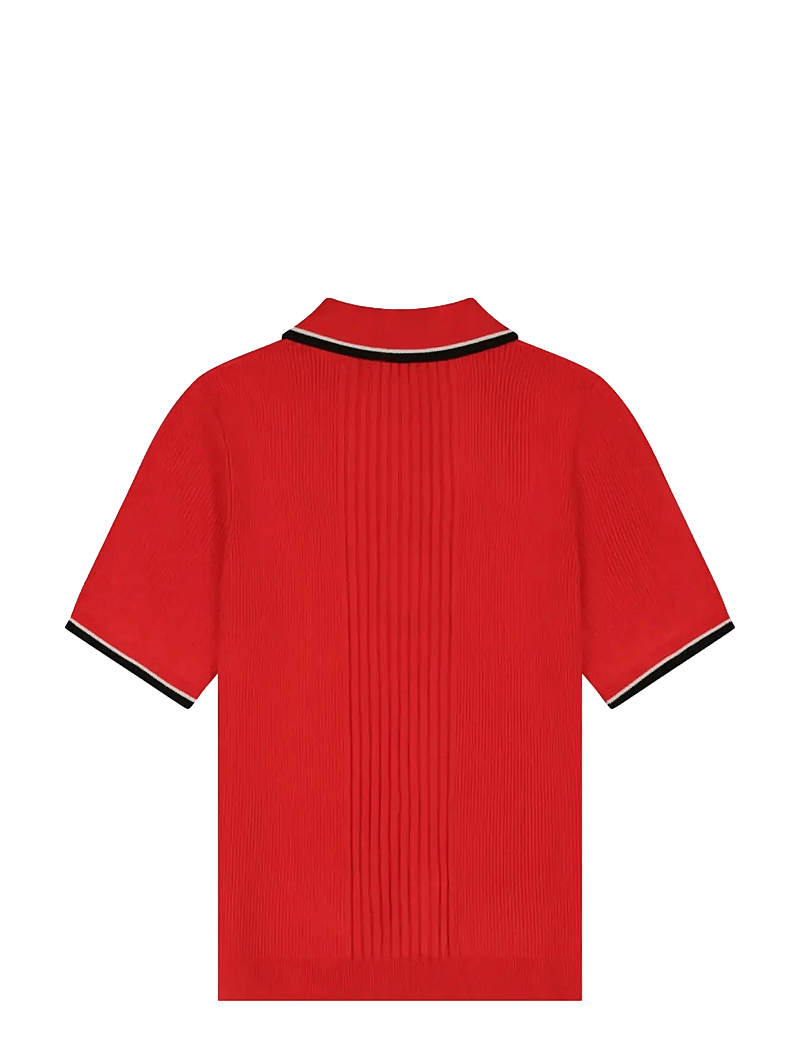 Wrangler - QUARTER ZIP POLO - crop tops - flame scarlet - 2