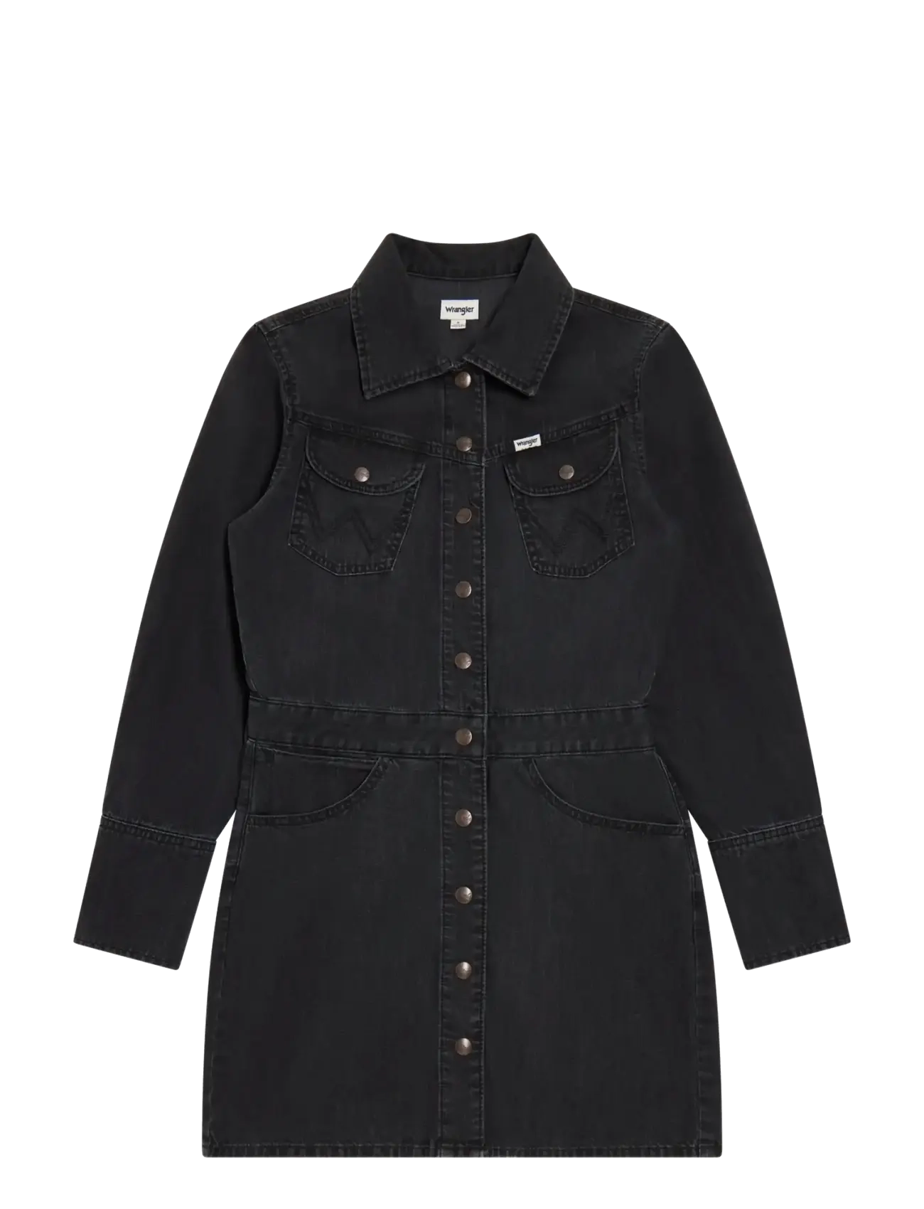 WRANGLER Trail Trench Kleid Schwarz - Lx00 - Damen