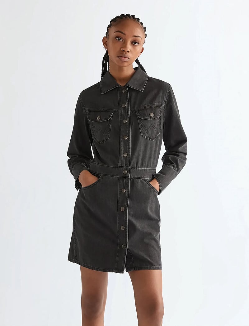 Wrangler - TRAIL TRENCH DRESS - skjortekjoler - speedway smoke - 0