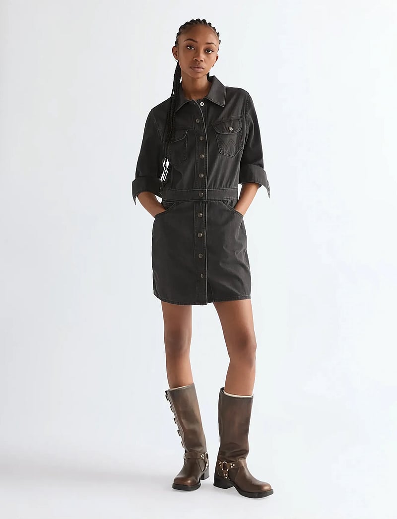 Wrangler - TRAIL TRENCH DRESS - skjortekjoler - speedway smoke - 3