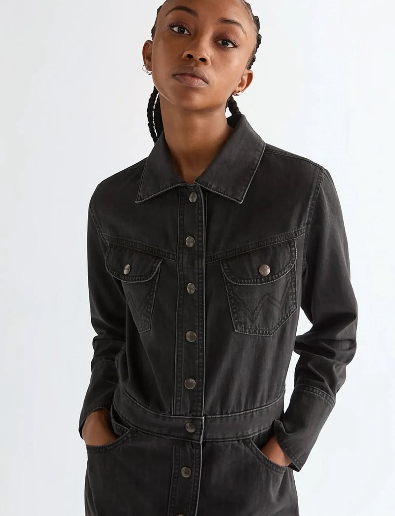 Wrangler - TRAIL TRENCH DRESS - skjortekjoler - speedway smoke - 5