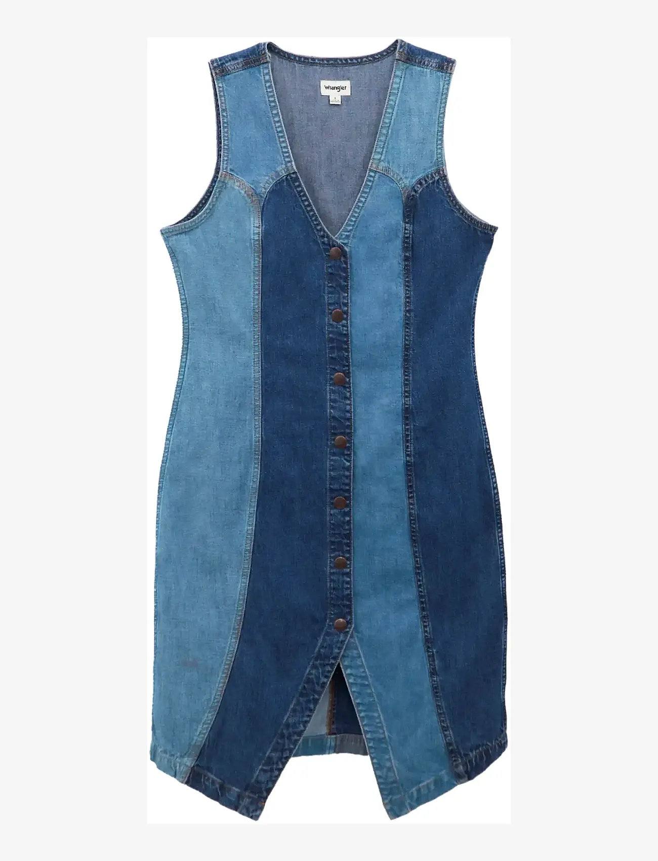 Wrangler - VEST DRESS - jeanskleider - patchwork - 1