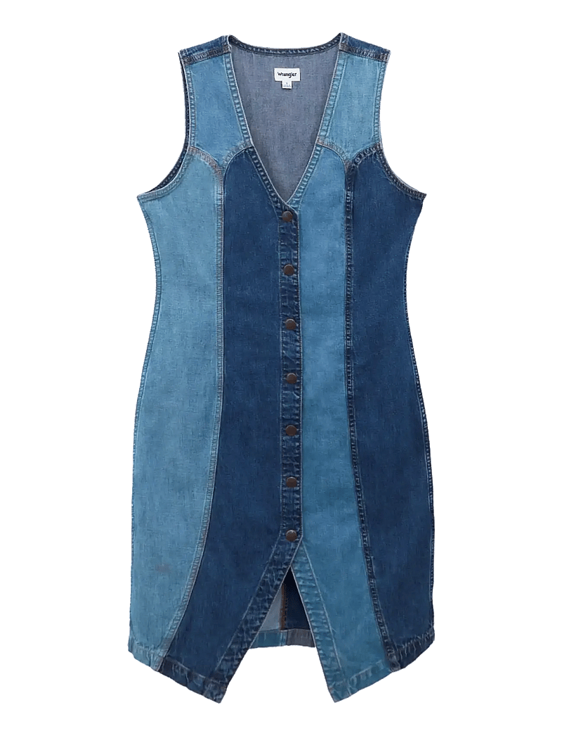 Wrangler - VEST DRESS - jeanskleider - patchwork - 1