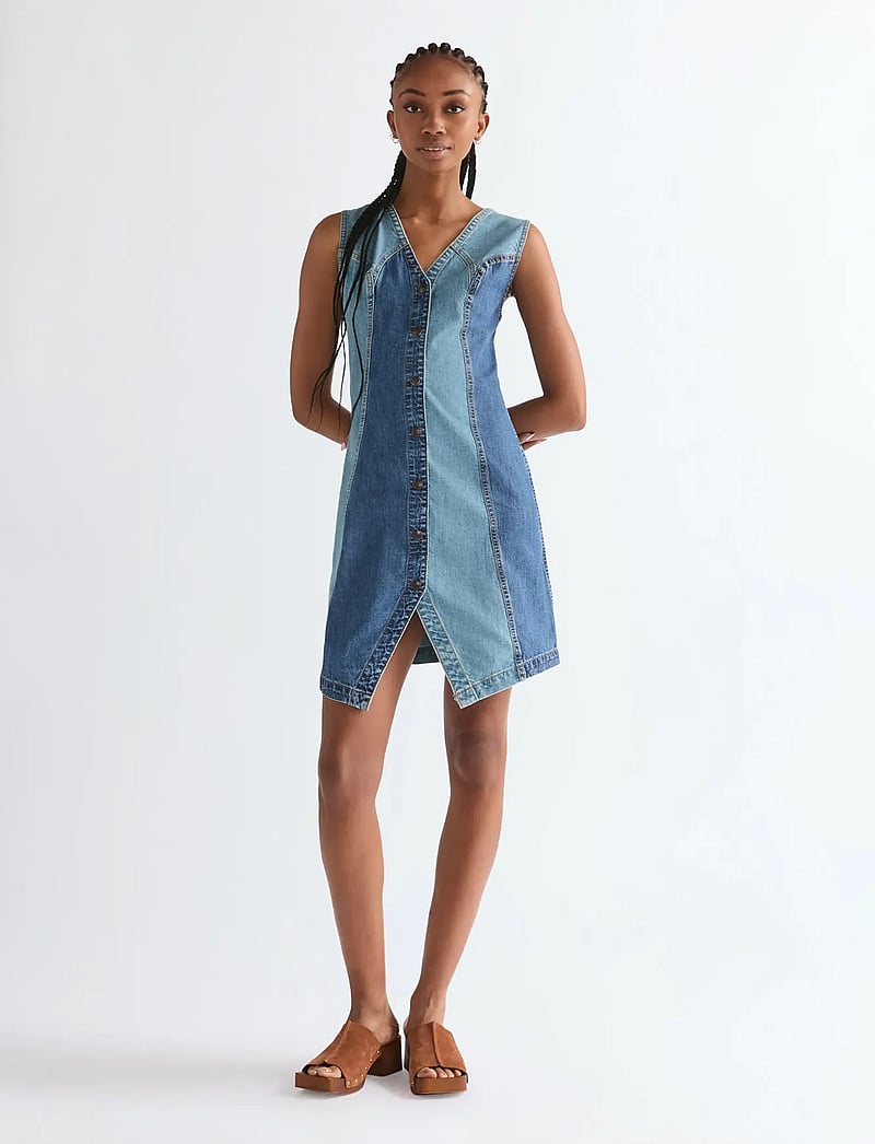 Wrangler - VEST DRESS - jeanskleider - patchwork - 3