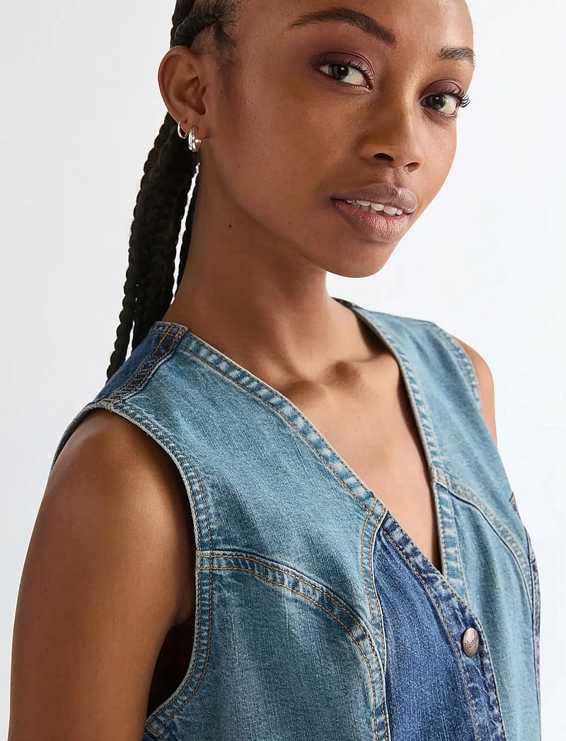 Wrangler - VEST DRESS - jeanskleider - patchwork - 5