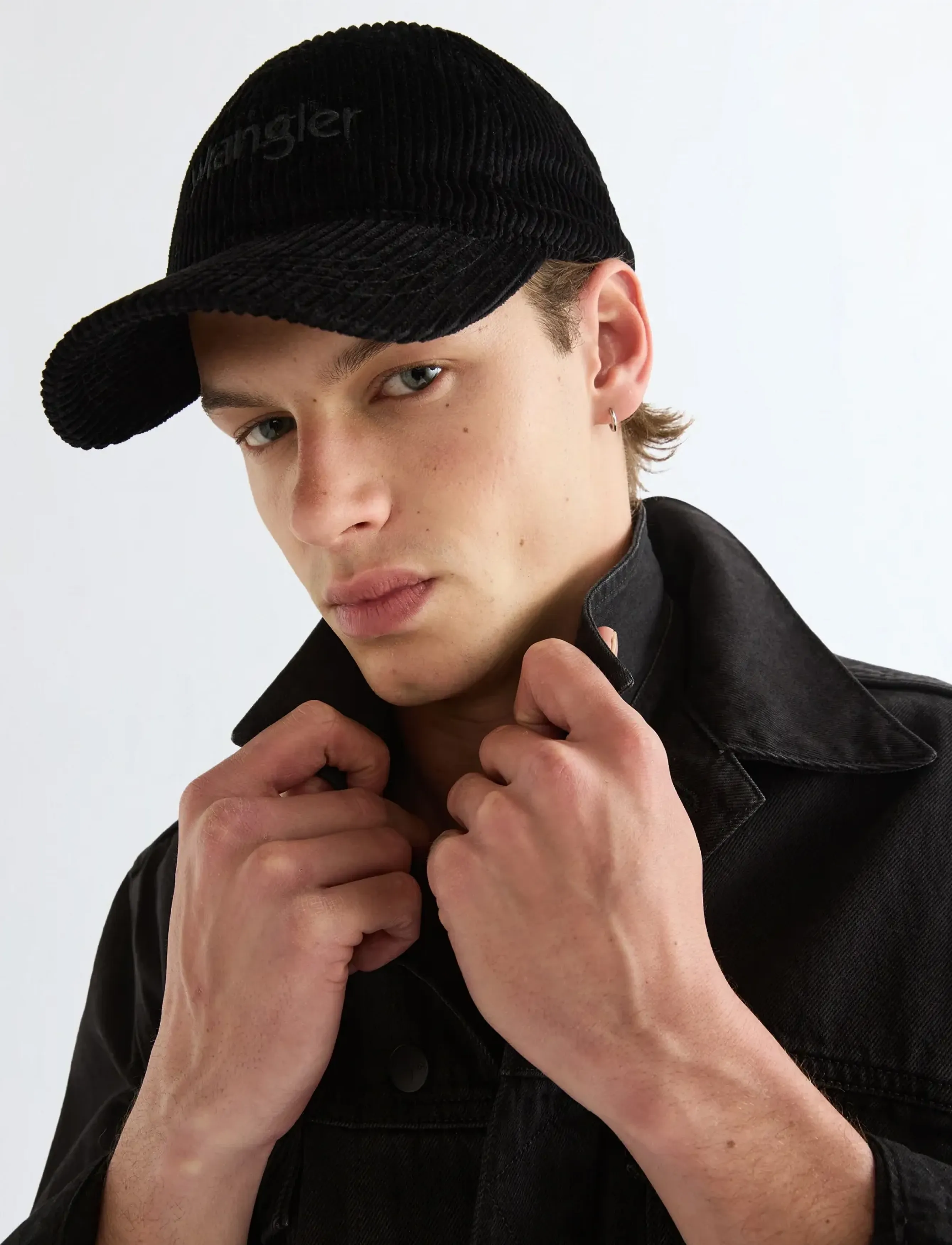 Wrangler Corduroy Cap, One Size, Headwear, Schwarz - Caps, Männerswear