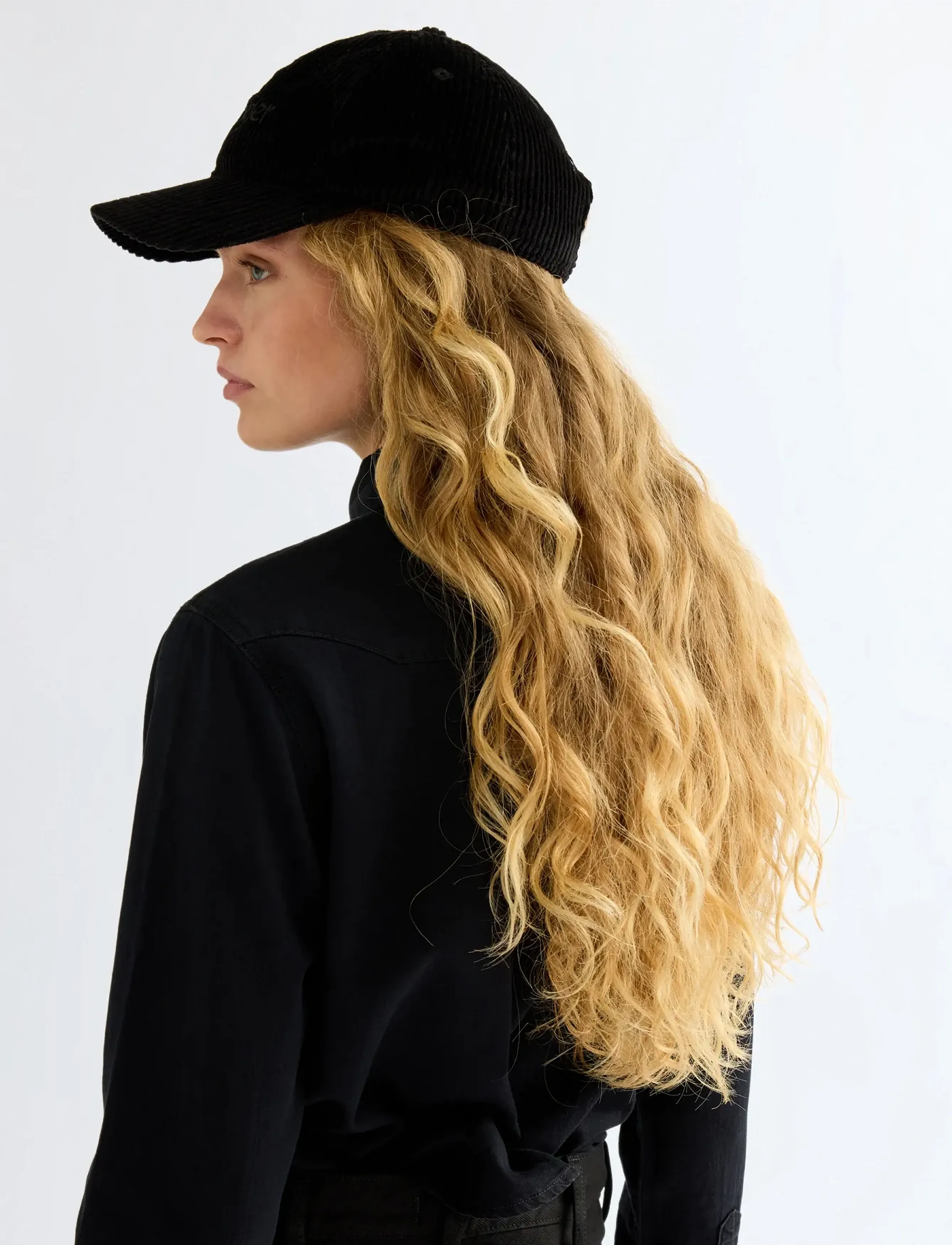 Wrangler CORDUROY CAP - Tänavastiil - BLACK / black