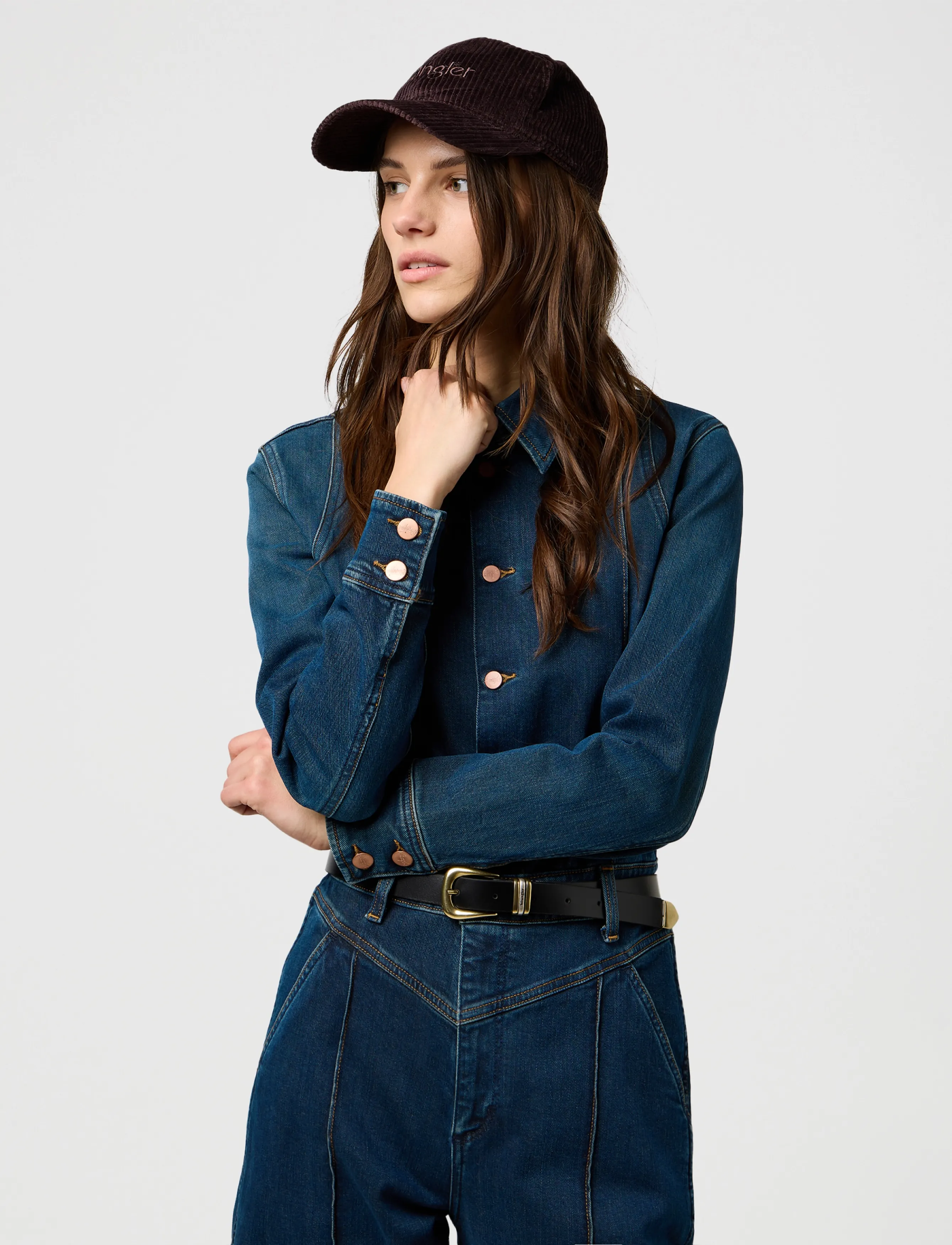 Wrangler CORDUROY CAP - Wrangler - MOLE / brown