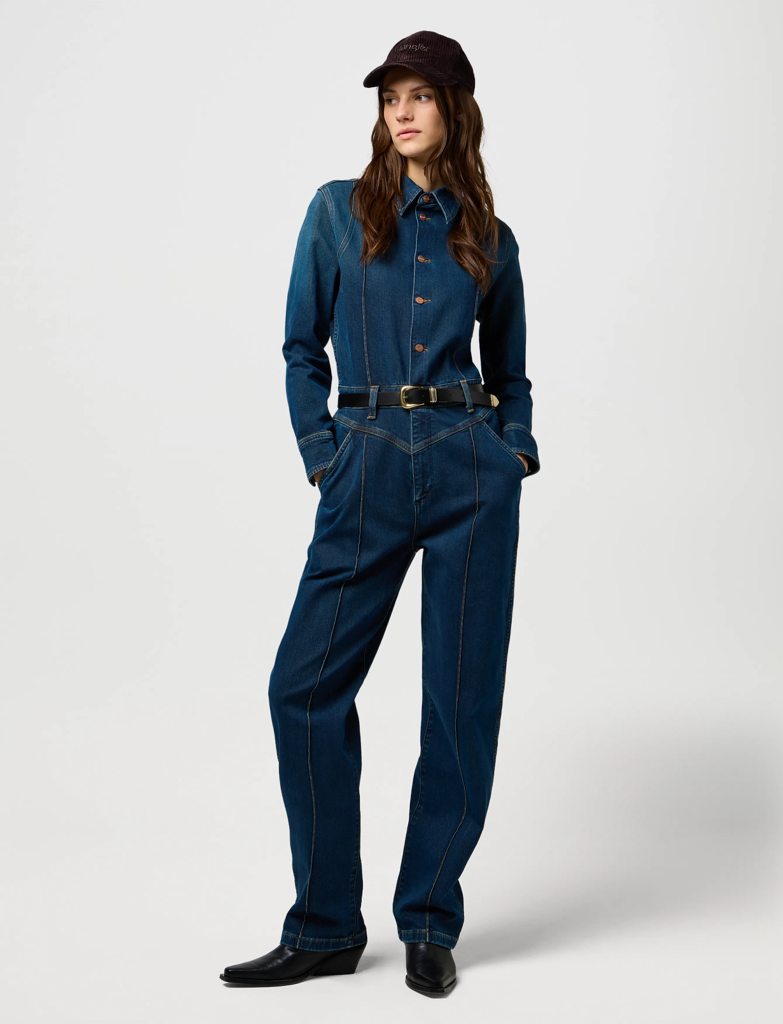 Wrangler - CORDUROY CAP - kepsar - mole - 3