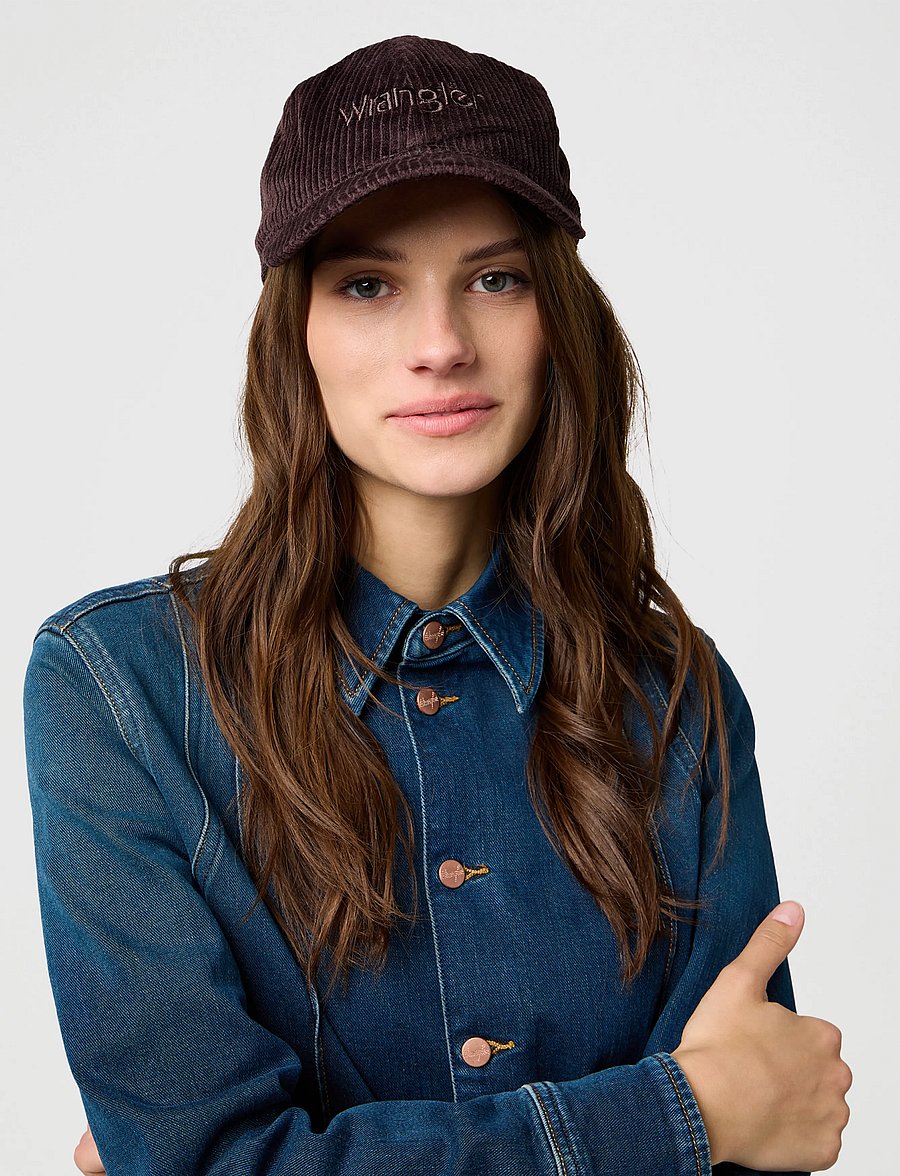 Wrangler - CORDUROY CAP - kepsar - mole - 4
