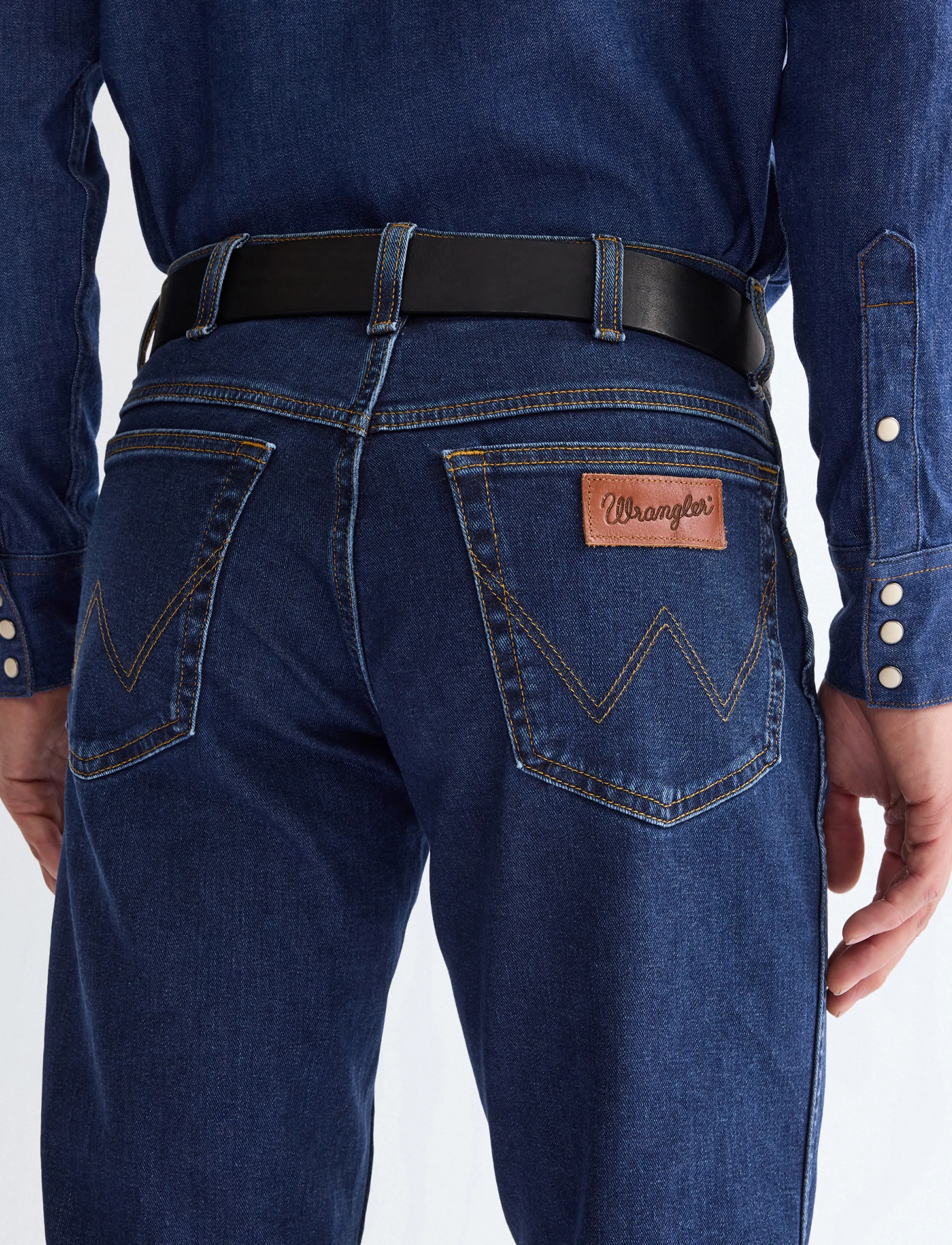 Wrangler - W EAGLE BELT - klassische gürtel - black - 4