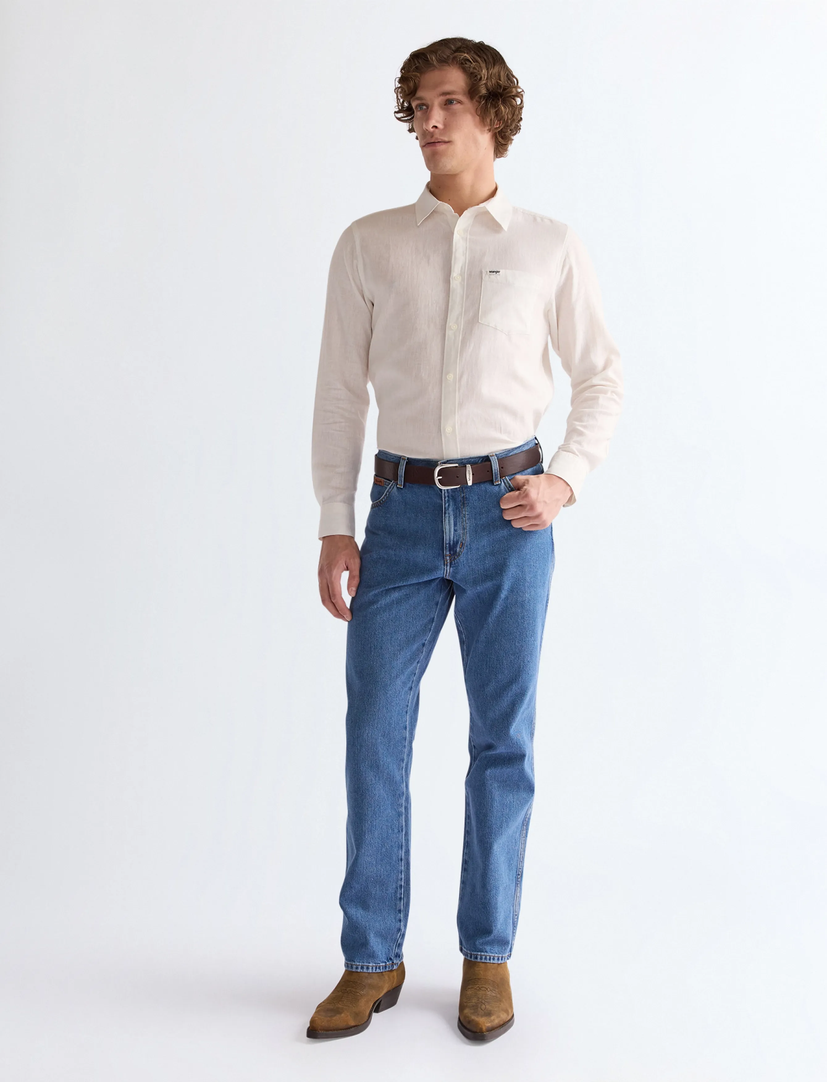 Wrangler - EASY BELT - klassische gürtel - brown - 3