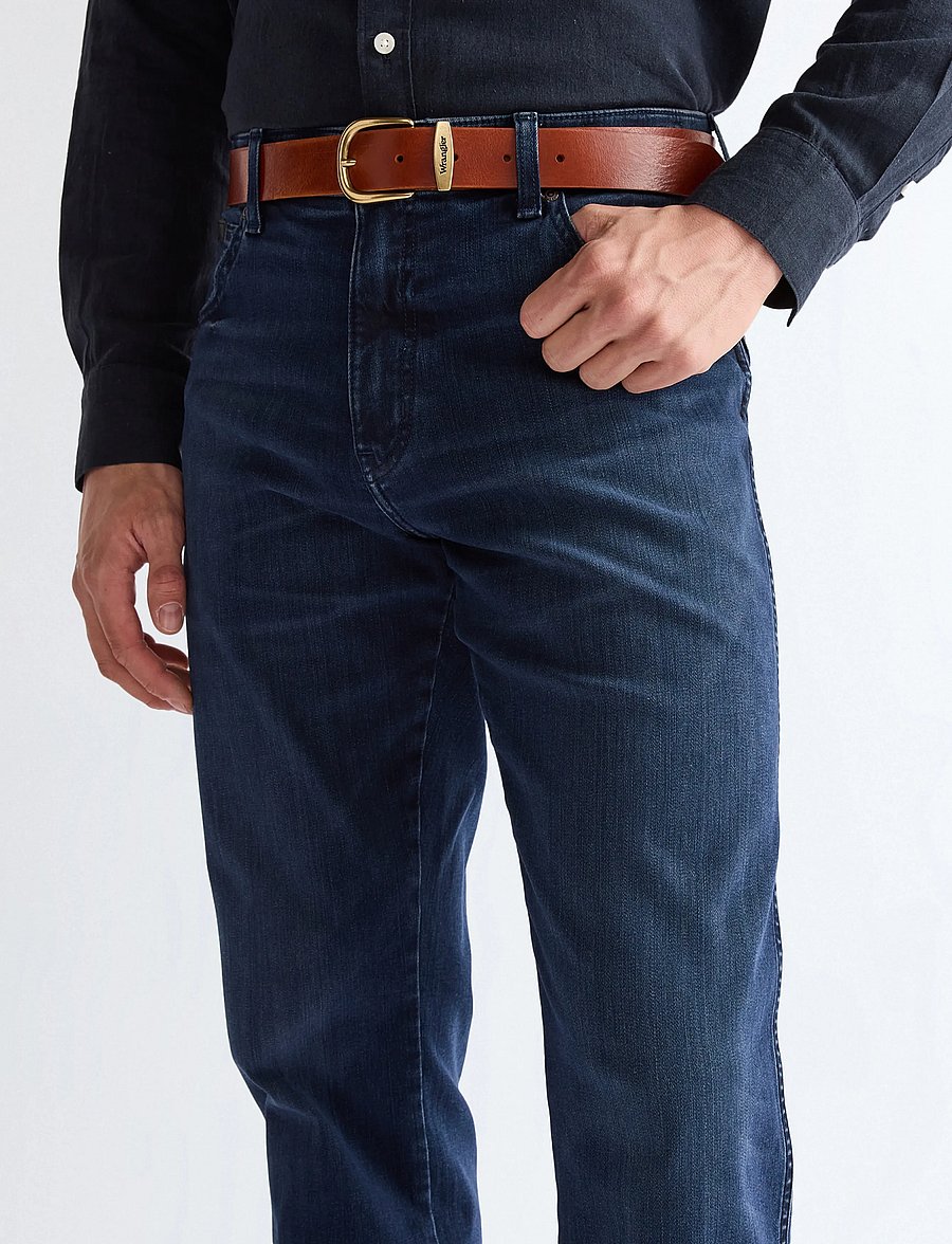 Wrangler - EASY BELT - klassiske bælter - cognac - 0