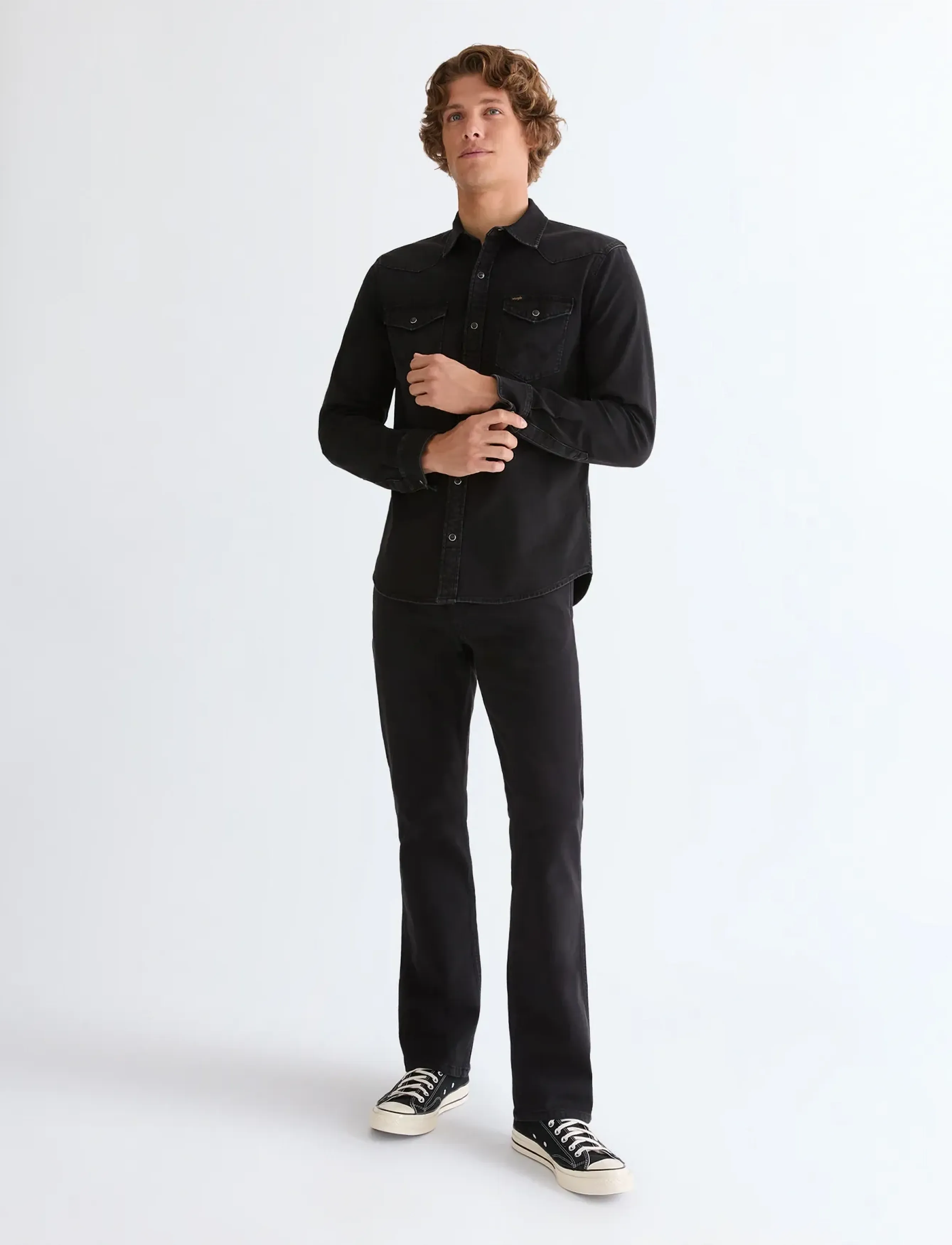 Wrangler - HORIZON - byxor & jeans - black rinse - 4