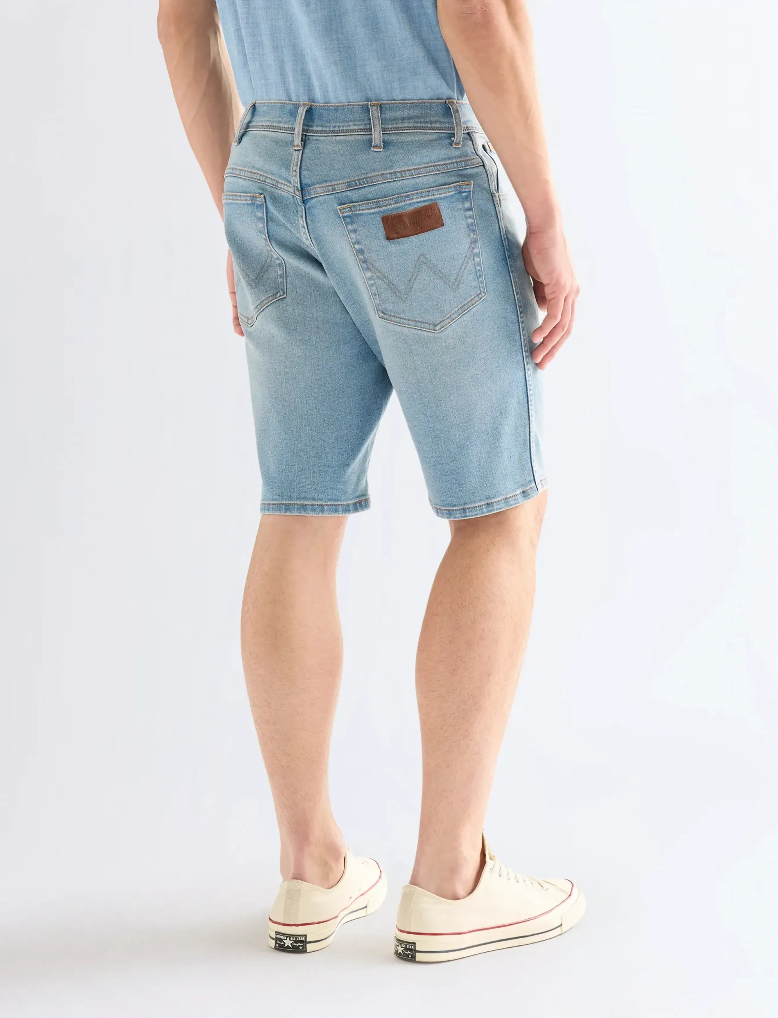 Wrangler - TEXAS SHORTS - jeansshorts - aged blue - 3