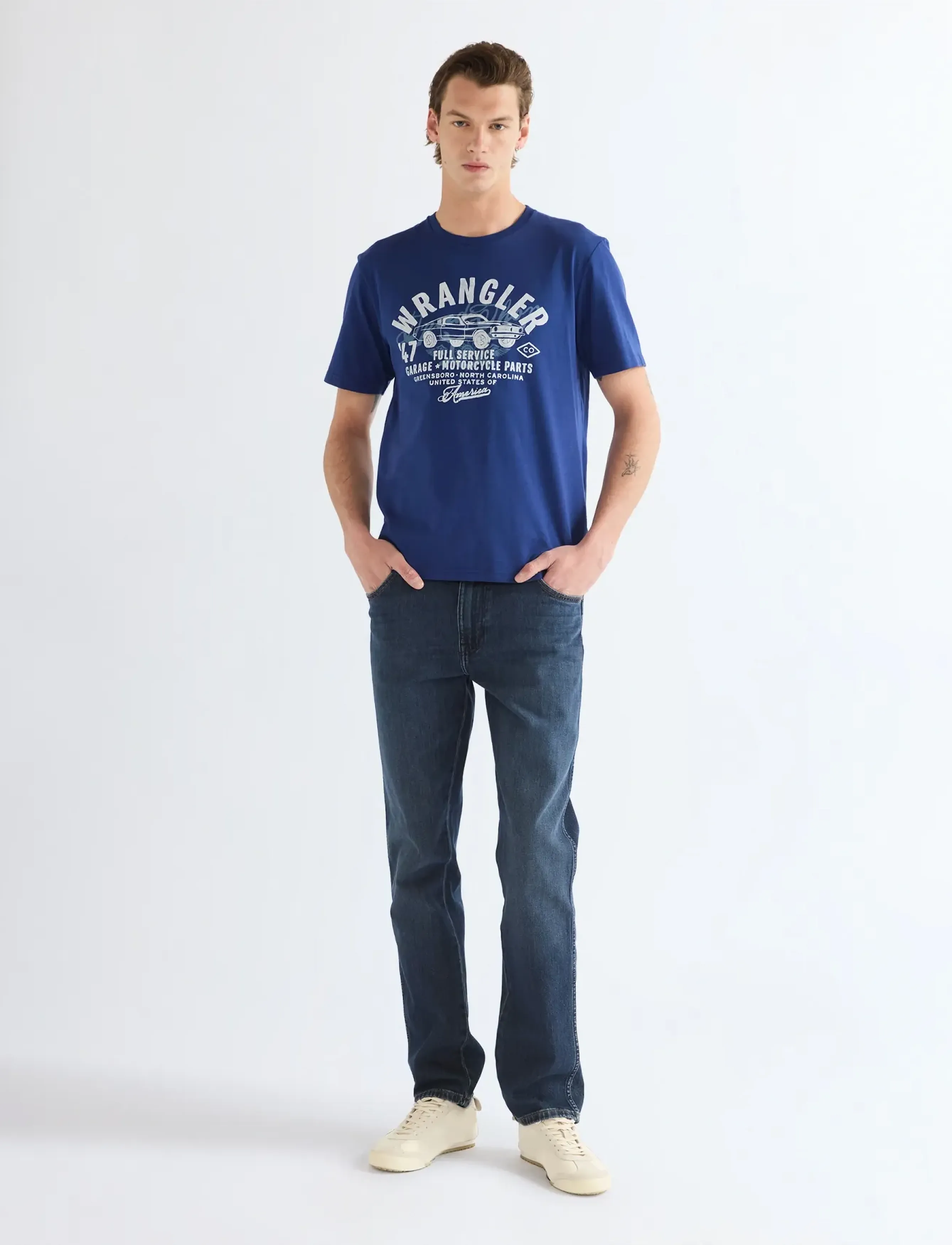 Wrangler - TEXAS SLIM - slim jeans - moonlit - 3